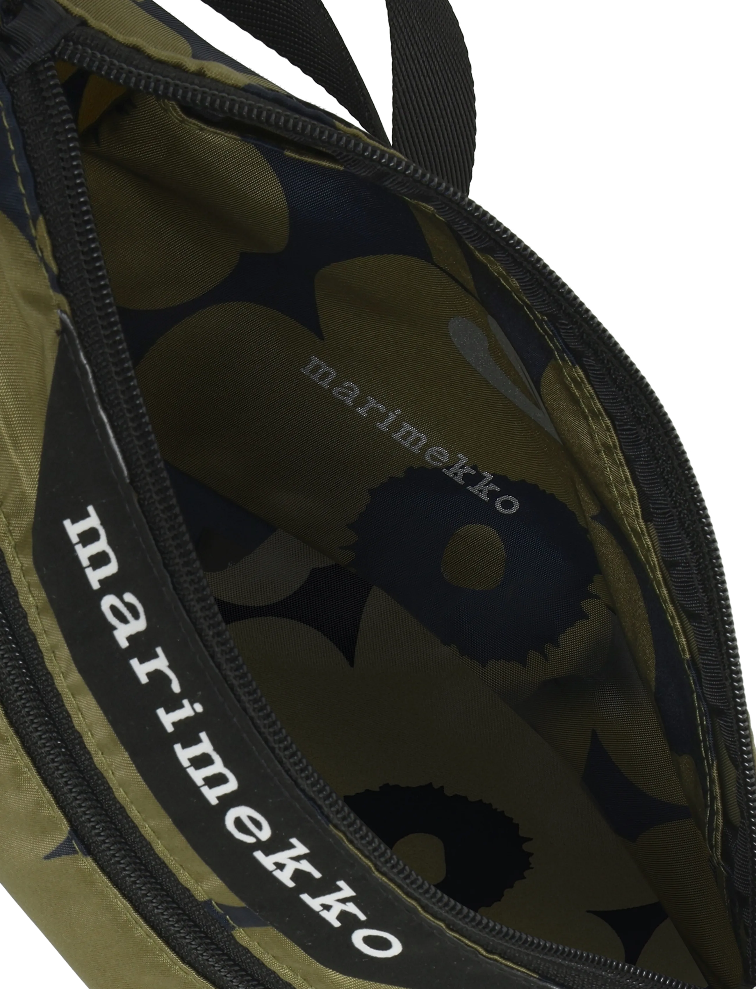 Marimekko - NEAT CROSSBODY UNIKKO S - olive green, dark blue - 5