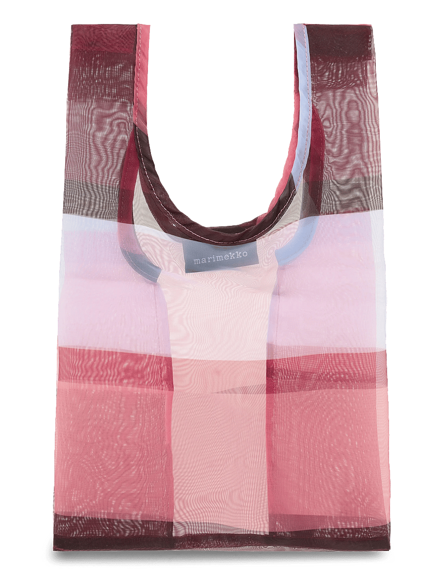 Marimekko - SHEER TOTE HENNIKA - tote bags - lt. blue, rose, black, wi.red - 1