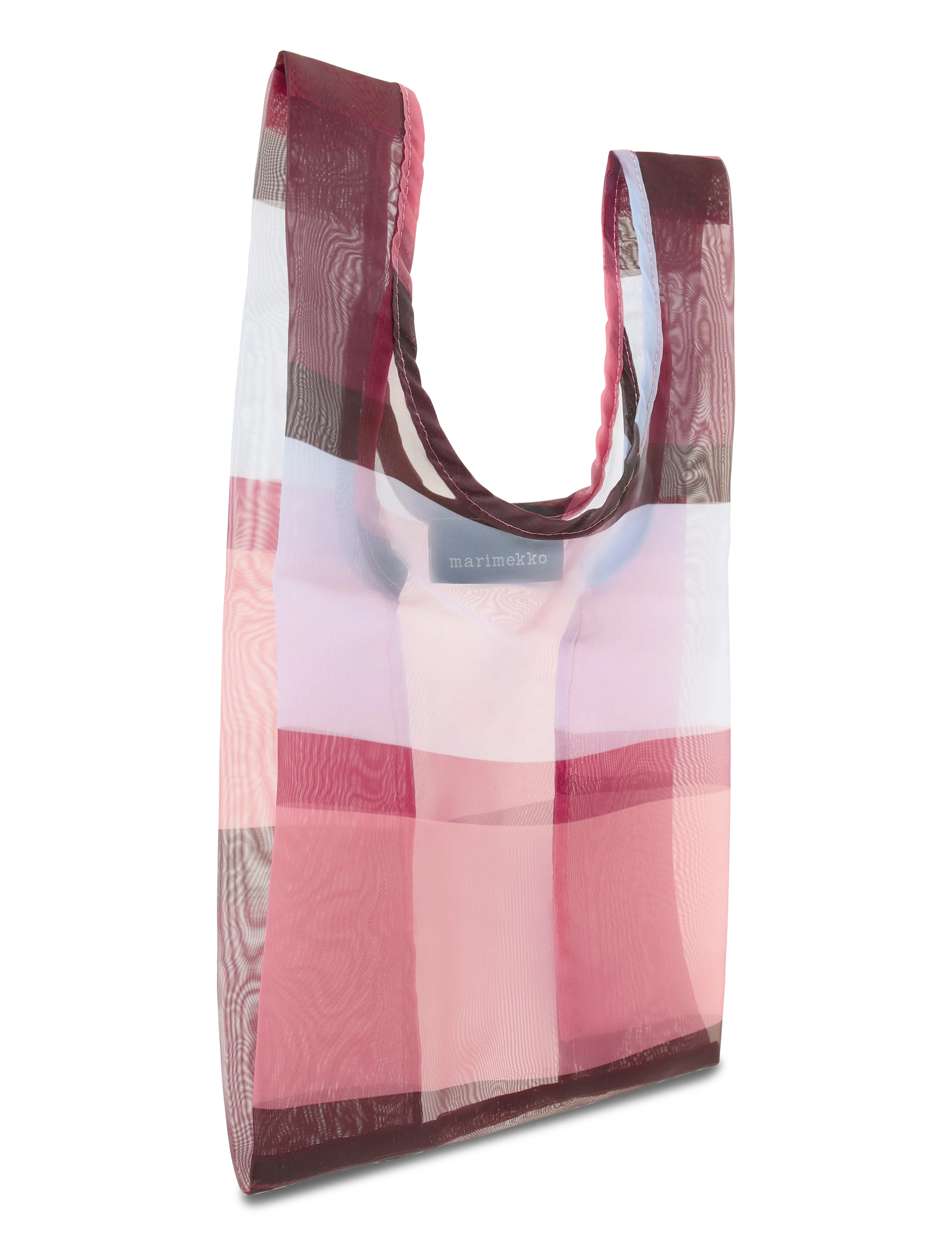 Marimekko - SHEER TOTE HENNIKA - tote bags - lt. blue, rose, black, wi.red - 3