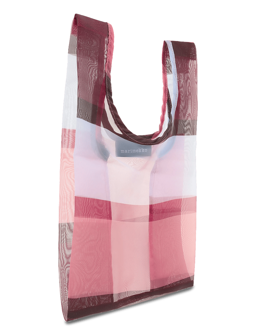 Marimekko - SHEER TOTE HENNIKA - tote bags - lt. blue, rose, black, wi.red - 3