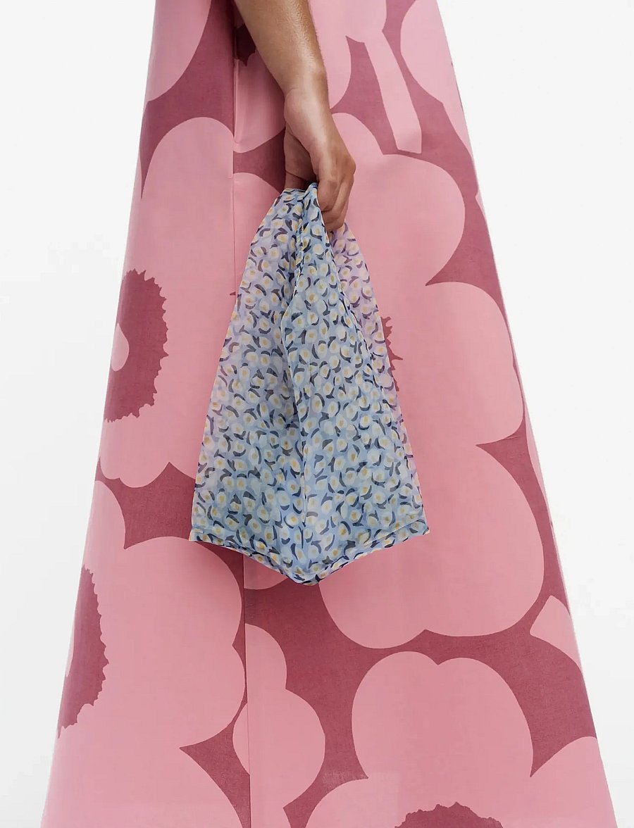 Marimekko - SHEER TOTE PIKKU VIKURI - totes - lt.blue, o.whi., yel., dk.blue - 0