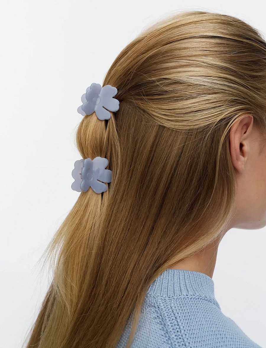 Marimekko - NANO UNIKKO HAIR CLIP SET - hårspännen - light blue - 0