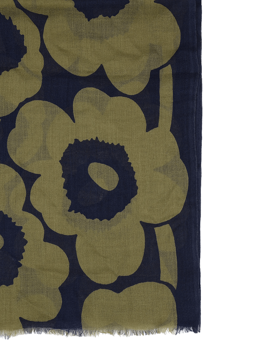 Marimekko - FIORE UNIKKO - wintersjaals - olive green, dark blue - 2