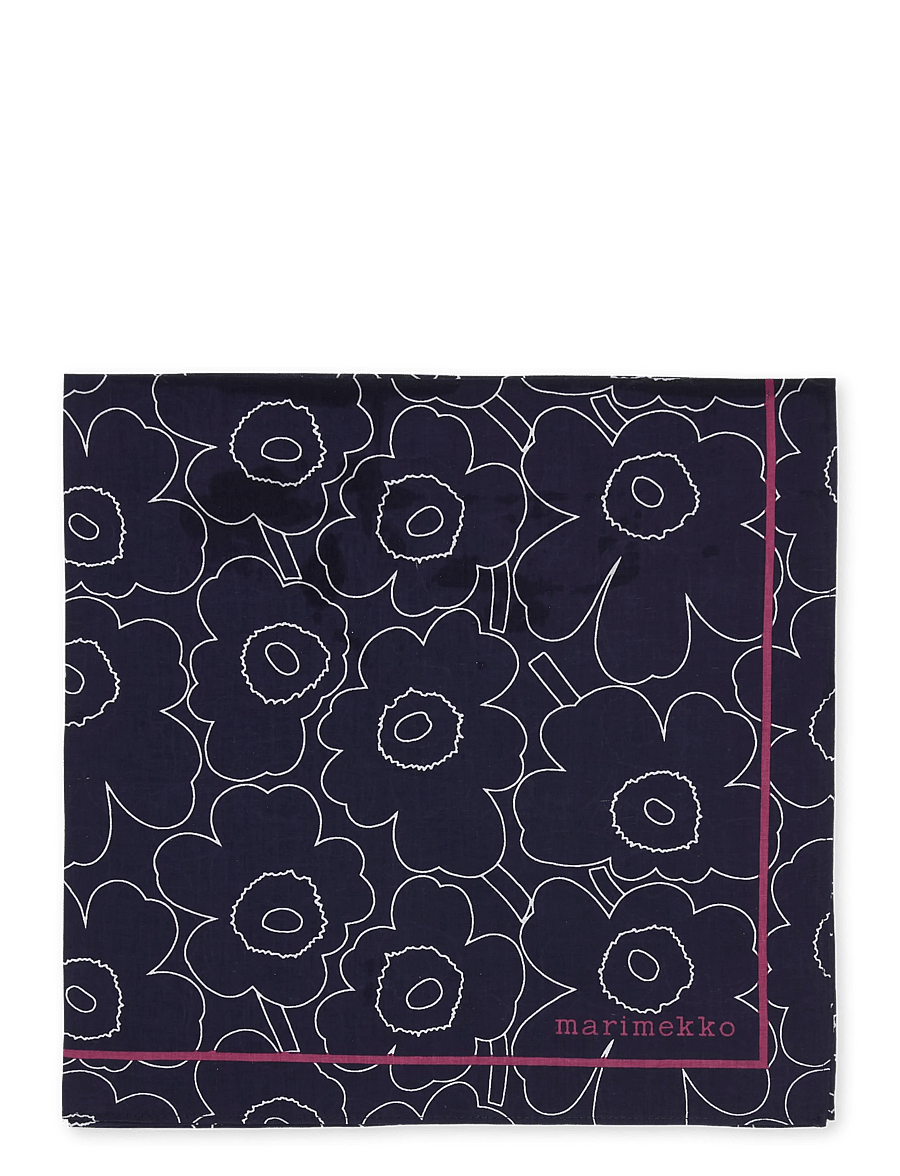 Marimekko - PESOFATI PIIRTO UNIKKO - tynde tørklæder - dark blue, off white, dk. rose - 1