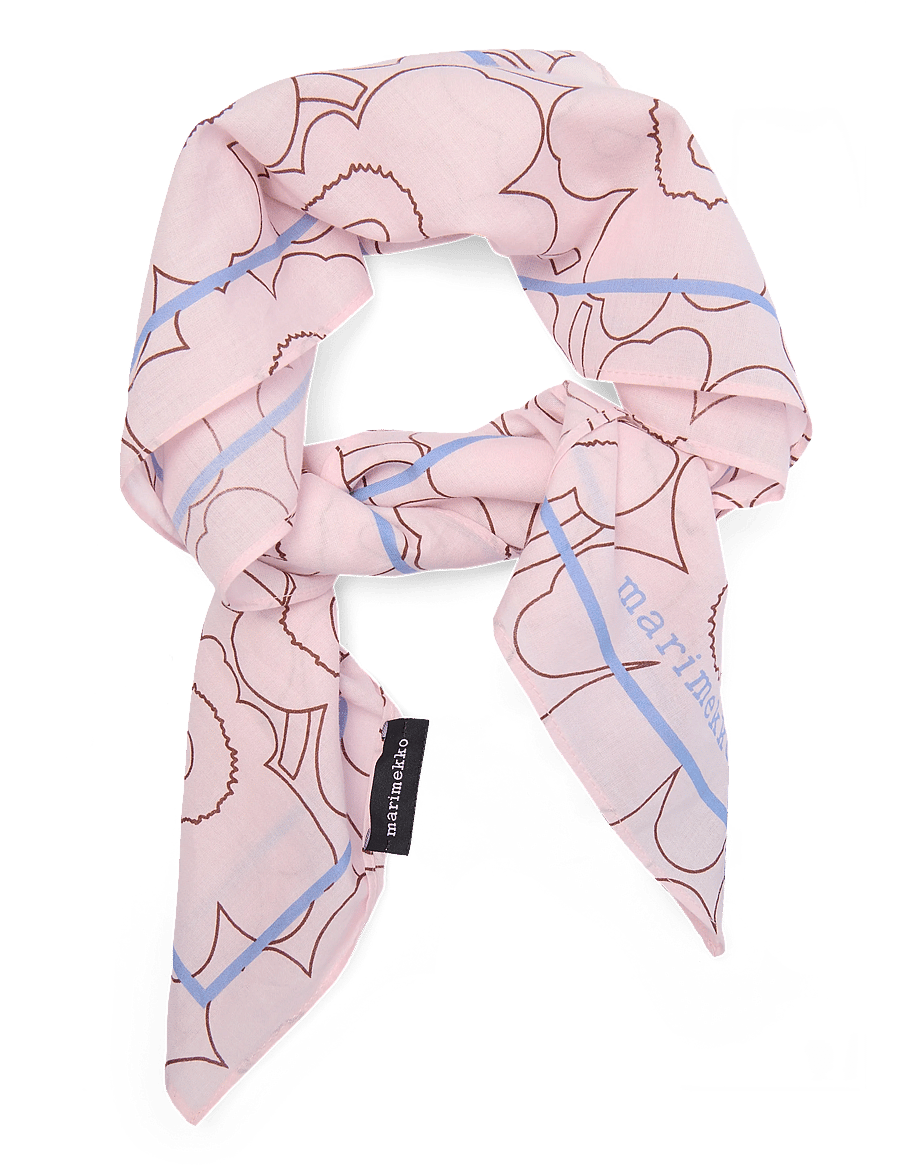 Marimekko - PESOFATI PIIRTO UNIKKO - lightweight scarves - light pink, brown, light blue - 0