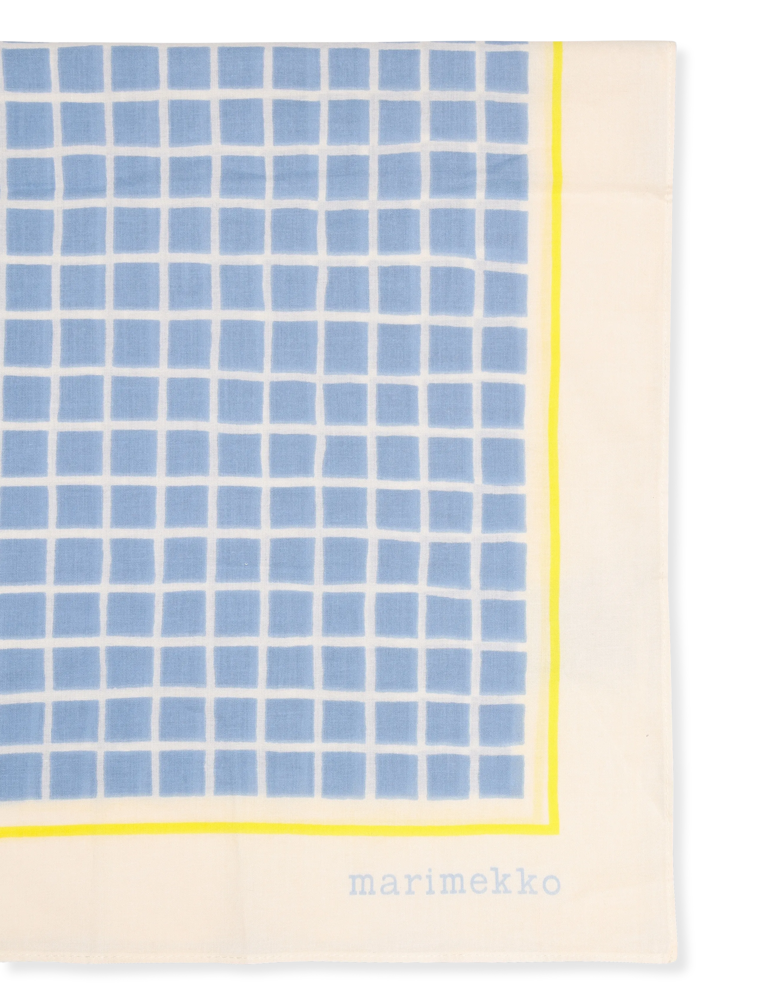 Marimekko - PESOFATI PIKKU RUUTU - light blue, off white, yellow - 2