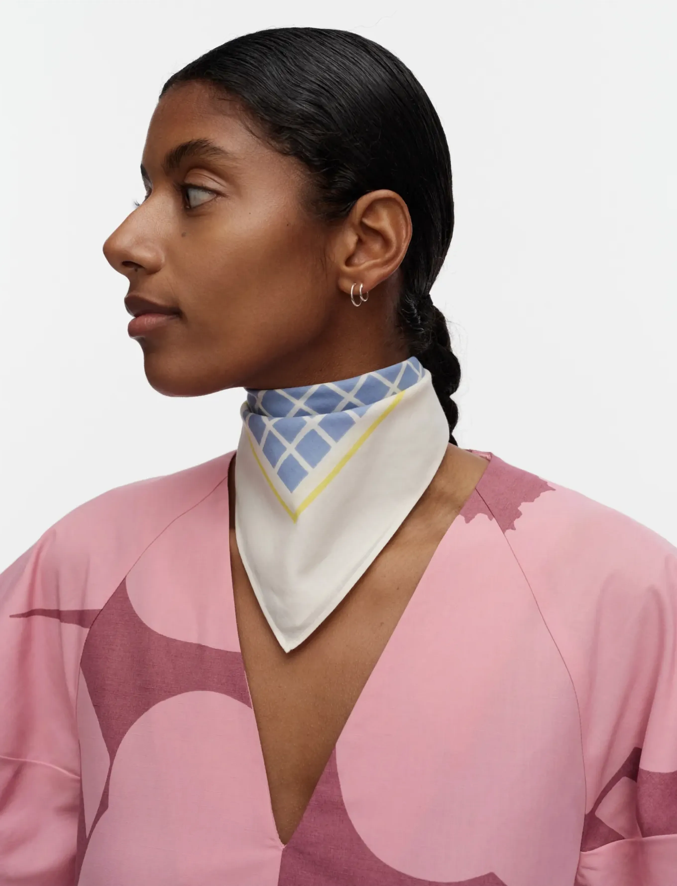 Marimekko PESOFATI PIKKU RUUTU - Accessoires - LIGHT BLUE, OFF WHITE, YELLOW / cream