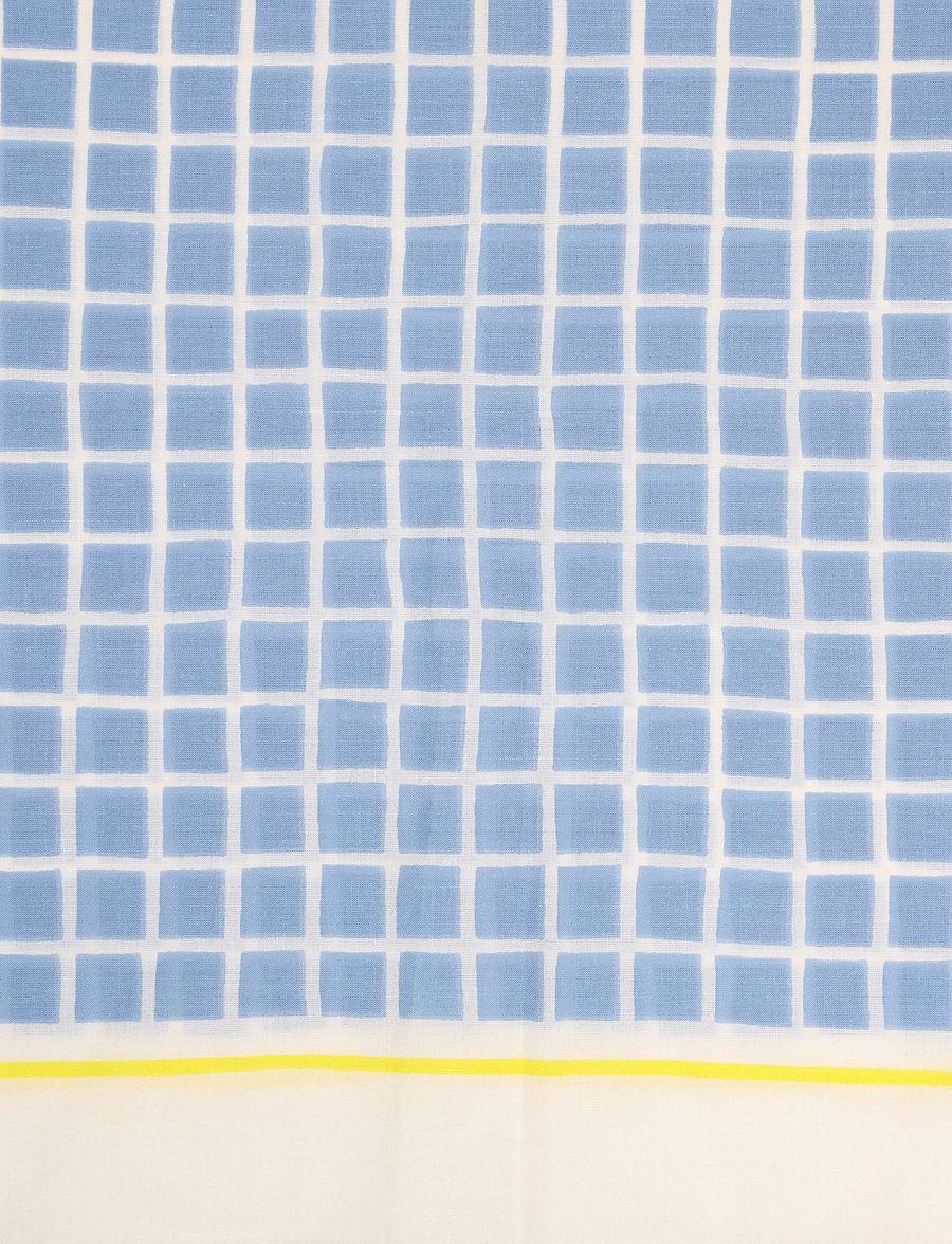 Marimekko - PESOFATI PIKKU RUUTU - modetrends - light blue, off white, yellow - 3