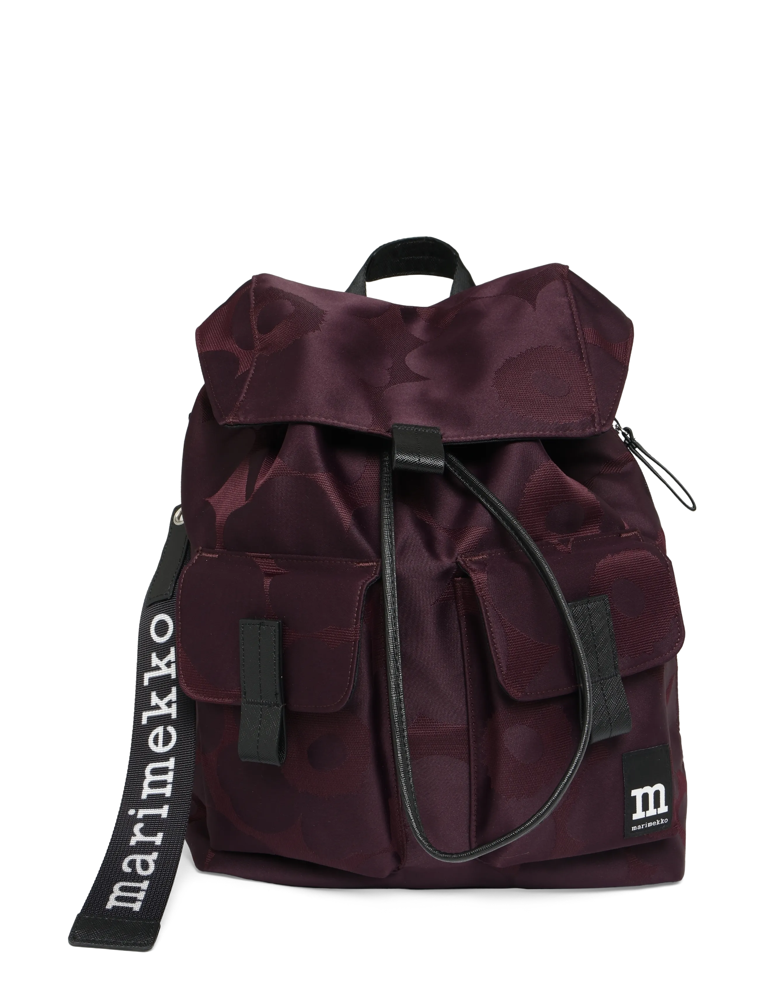Marimekko EVERYTHING BACKPACK L UNIKKO - Taschen - WINE RED, DARK WINE / burgundy