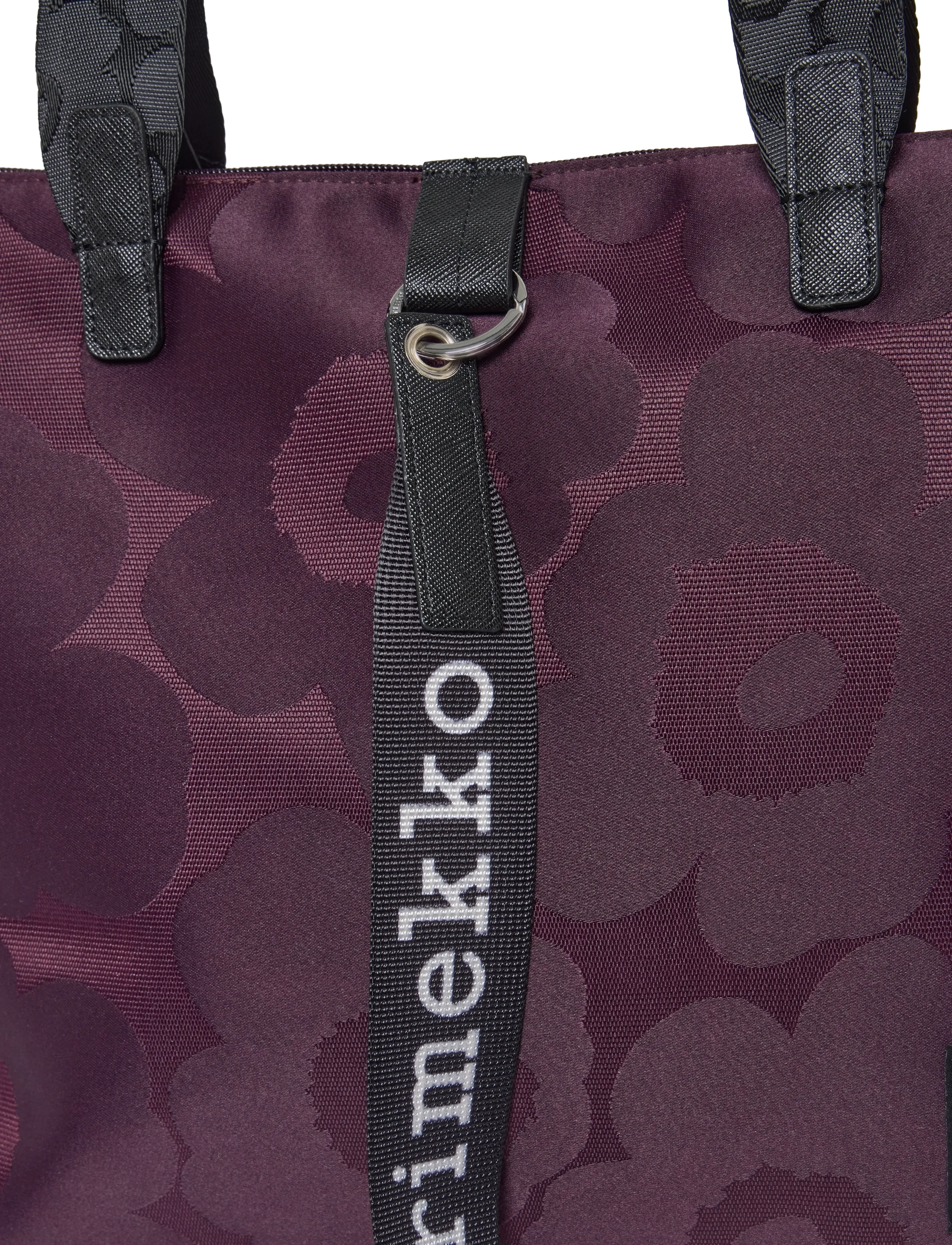 Marimekko - TOTE M UNIKKO - wine red, dark wine - 3