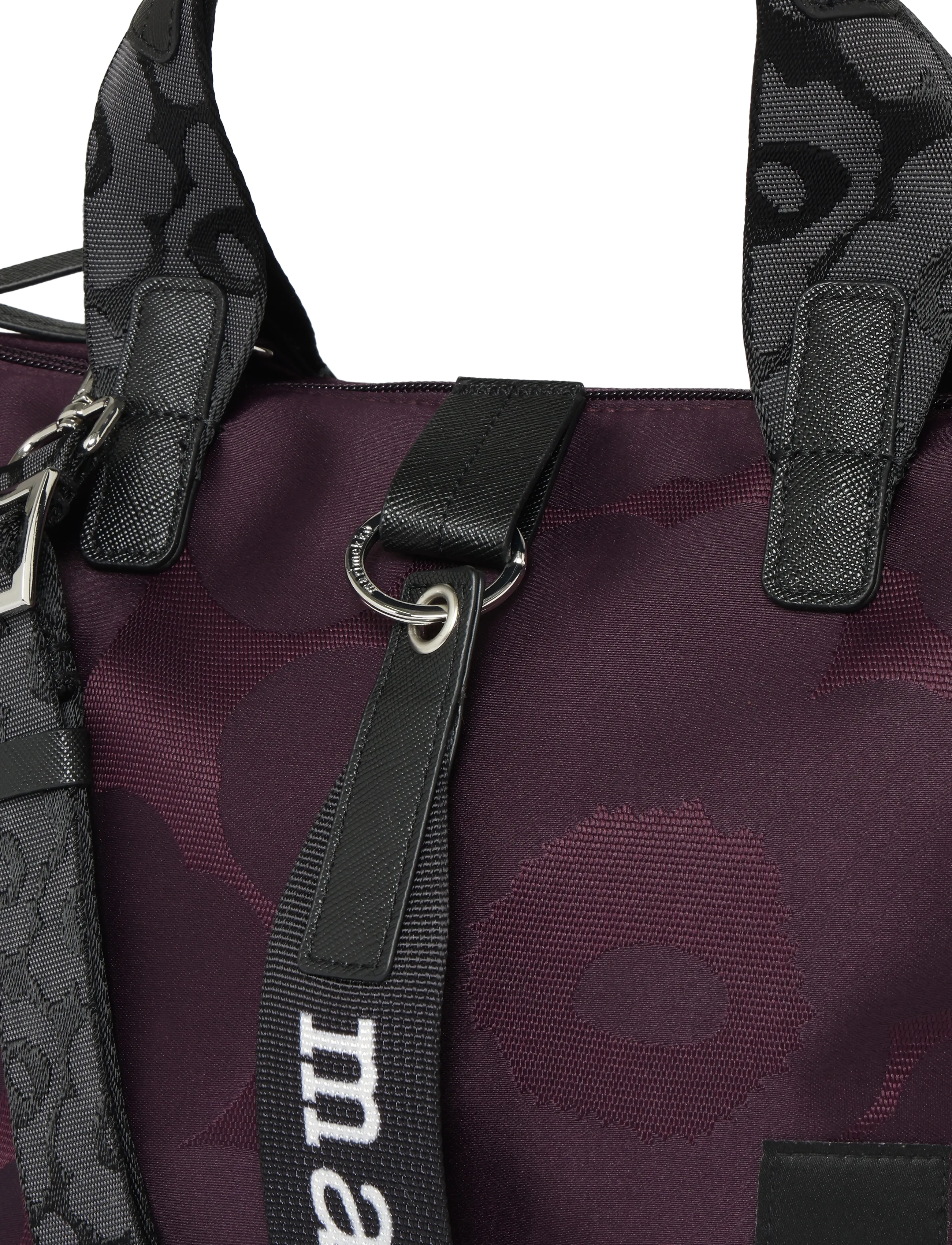 Marimekko - TOTE S UNIKKO - wine red, dark wine - 3