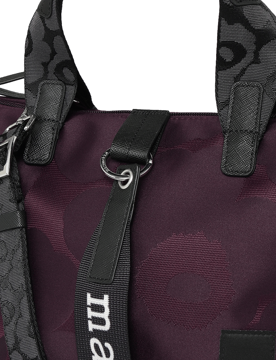 Marimekko - TOTE S UNIKKO - tote bags - wine red, dark wine - 3