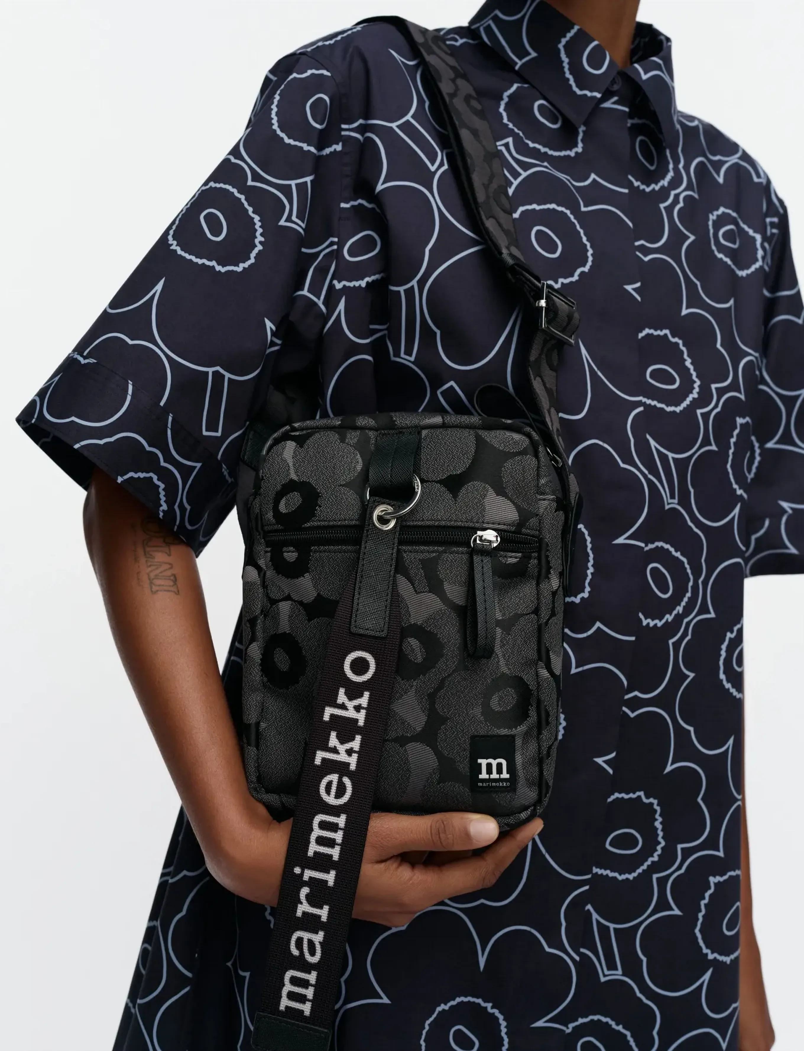 Marimekko Camera Bag Unikko, One Size, Bags, Grau - Small Shoulder Bags-crossbody Frauen