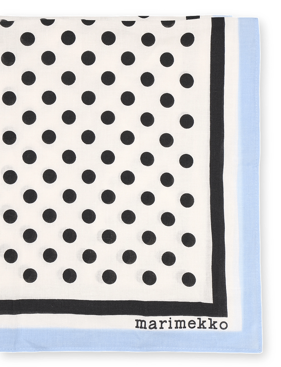 Marimekko - ASTRILLI PALLO - tynde tørklæder - off white, black, light blue - 2