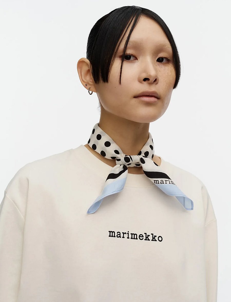 Marimekko - ASTRILLI PALLO - tynde tørklæder - off white, black, light blue - 0