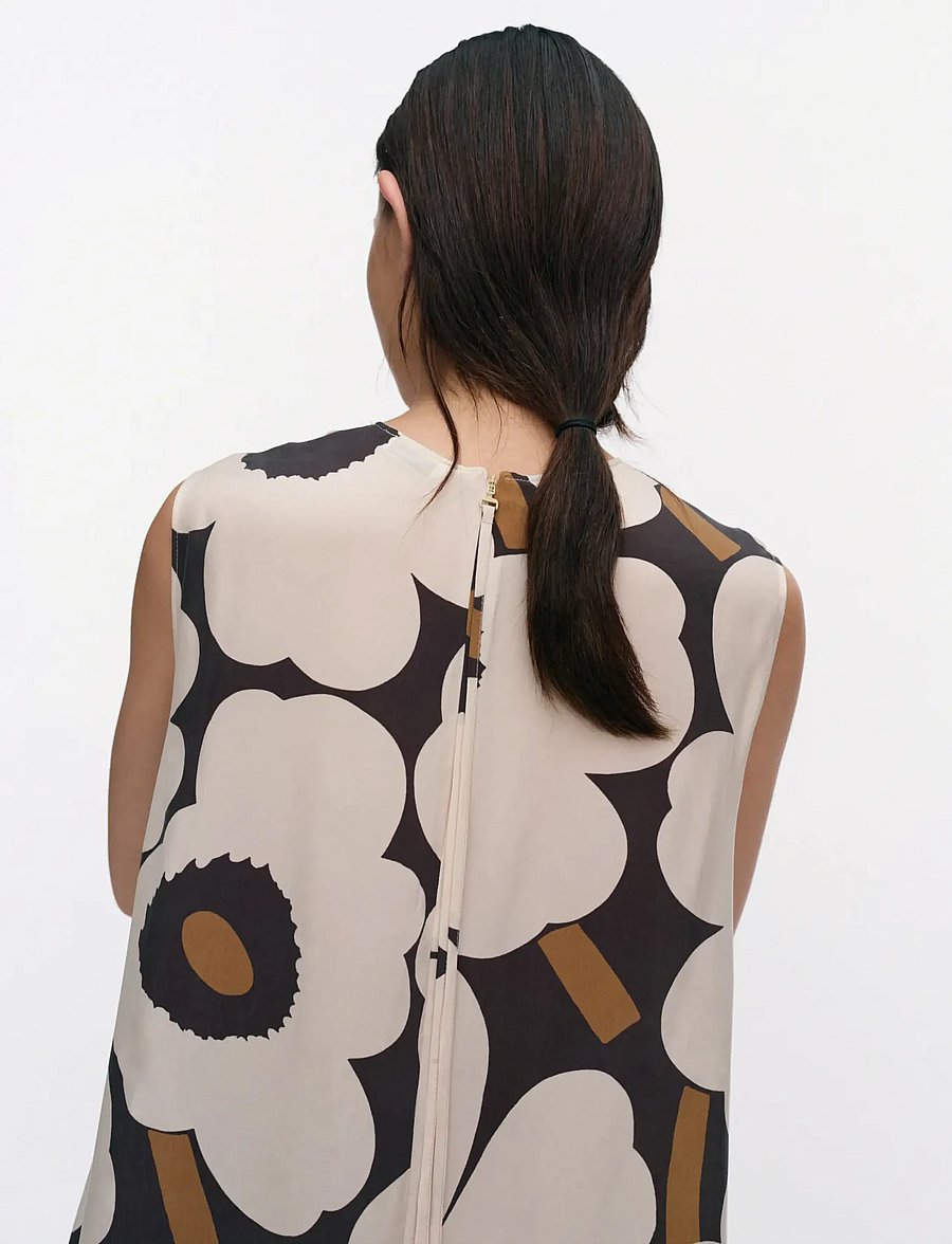 Marimekko - MIGOT UNIKKO - maxi dresses - light beige, black, brown - 3