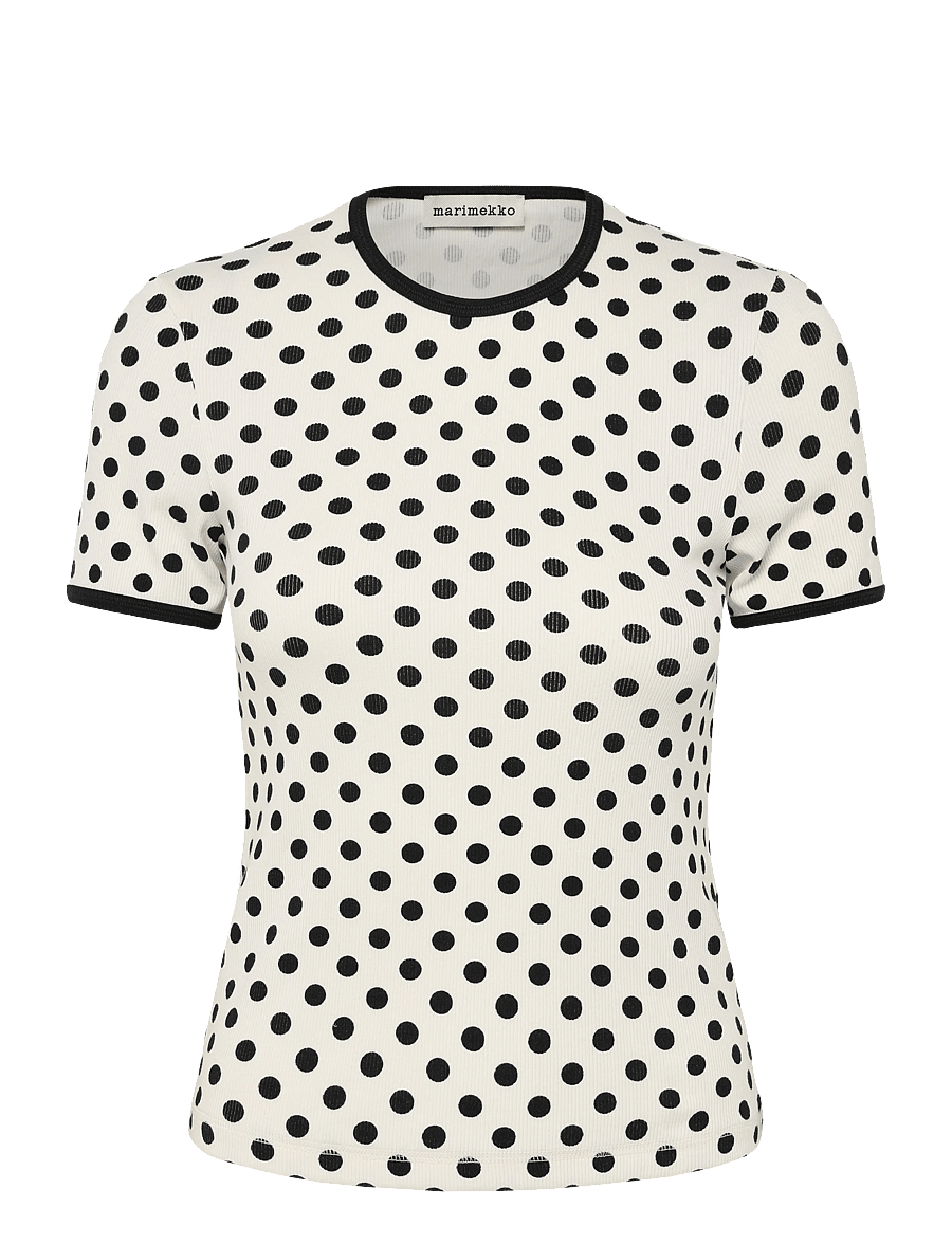 Marimekko - KUKKEA PALLO - t-shirts - off white, black - 1