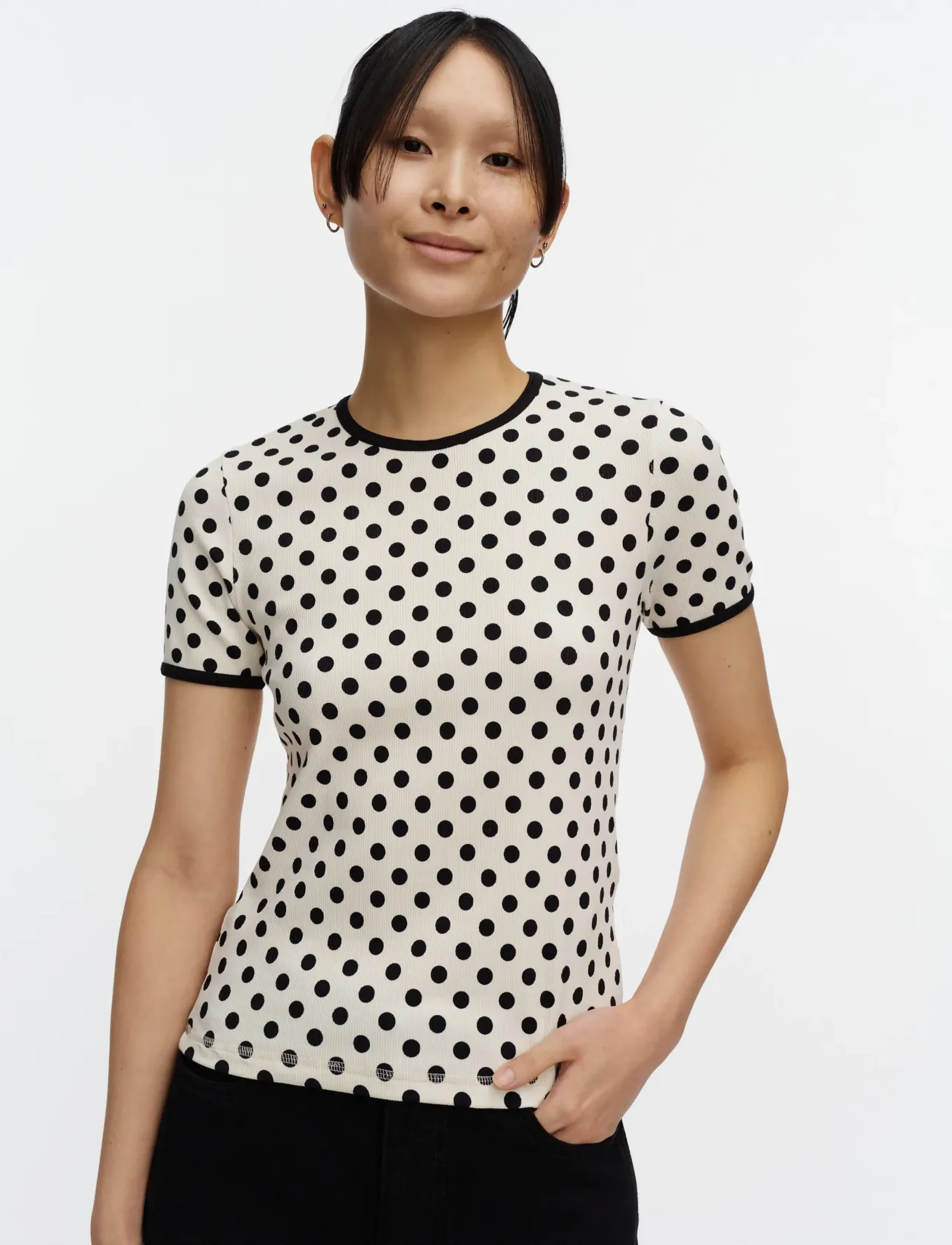 Marimekko - KUKKEA PALLO - off white, black - 3