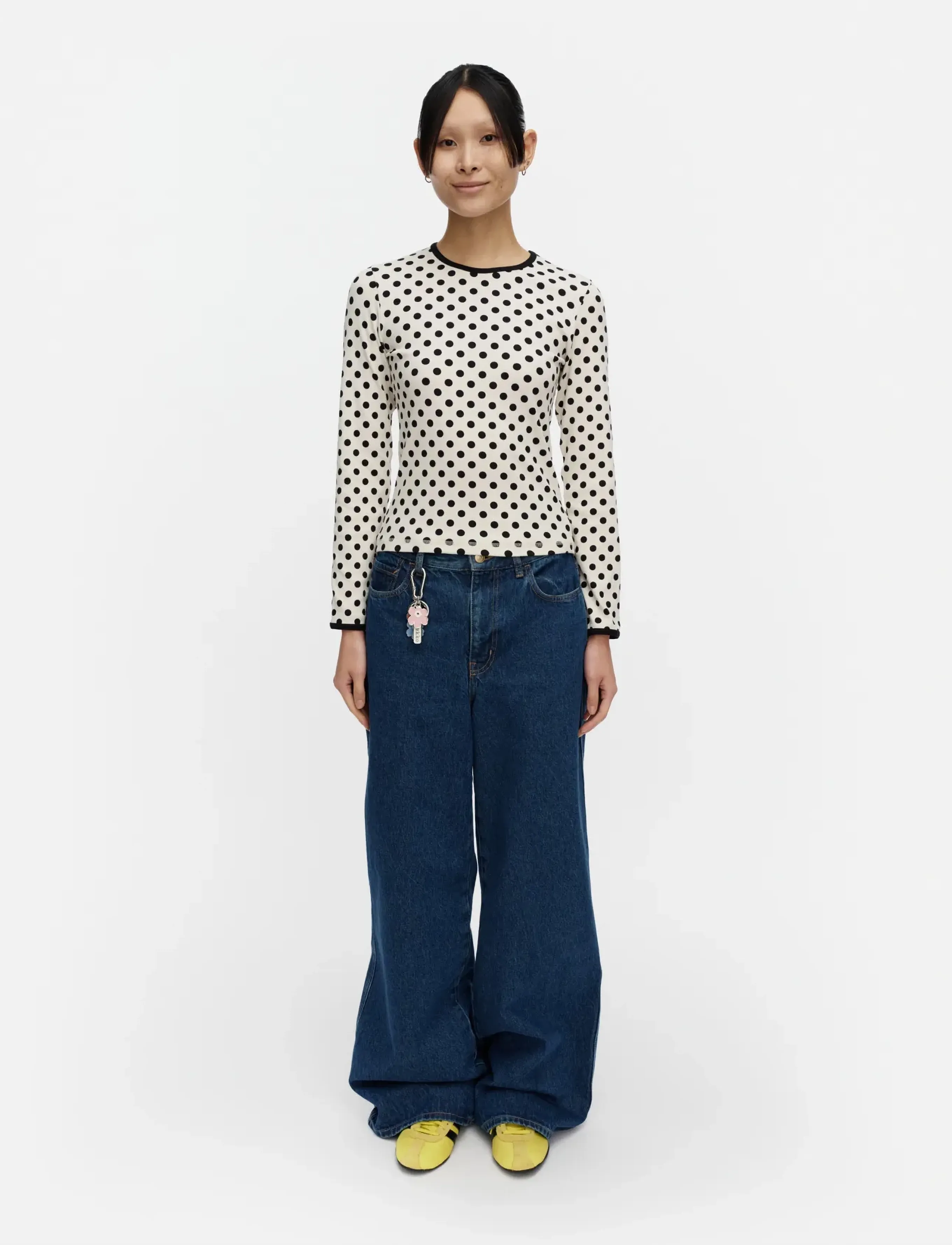 Marimekko Lipua Pallo, M, White, Strik > Trøjer, Dame