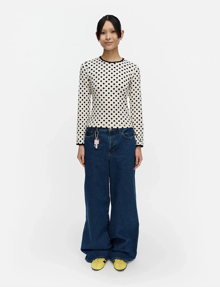 Marimekko - LIPUA PALLO - kampsunid - off white, black - 0