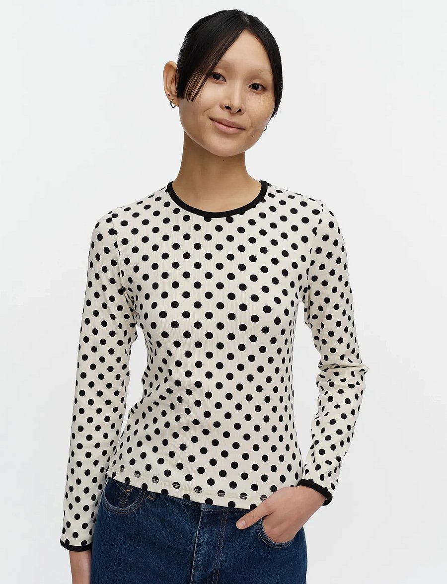 Marimekko - LIPUA PALLO - pullover - off white, black - 3