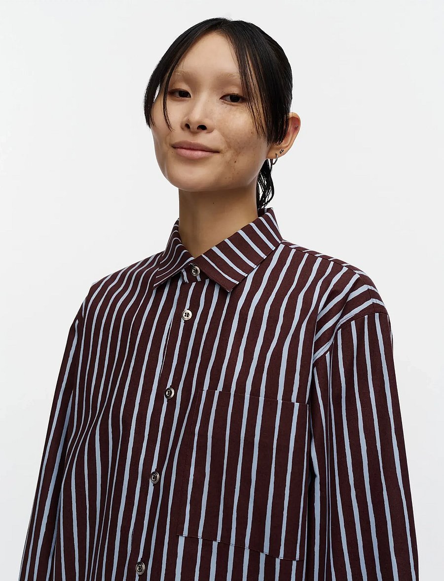 Marimekko - JOKAPOIKA 2026 - langärmlige hemden - brown, light blue - 3