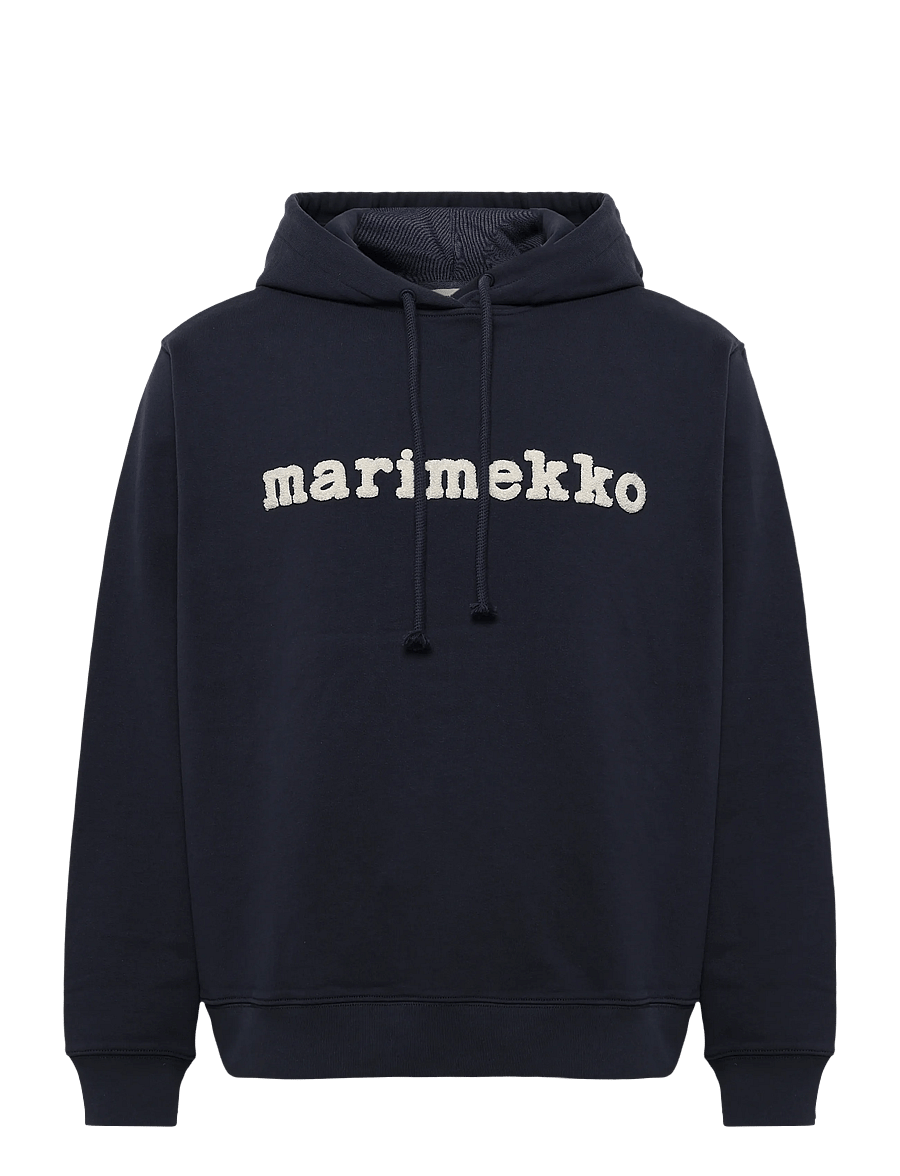 Marimekko - SKRIPTI LOGO PLACEMENT - kapuzenpullover - dark navy, off white - 1