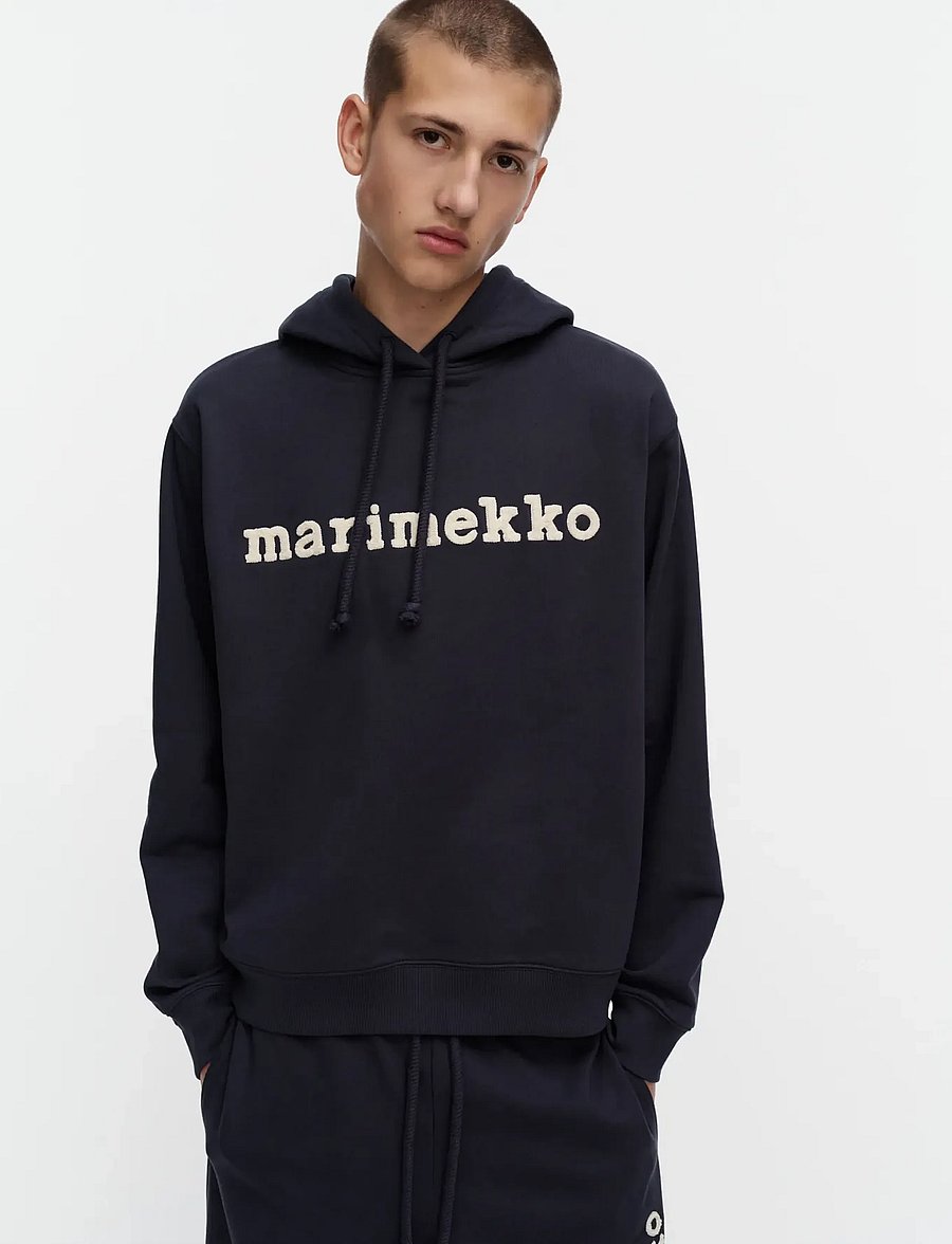 Marimekko - SKRIPTI LOGO PLACEMENT - kapuzenpullover - dark navy, off white - 3