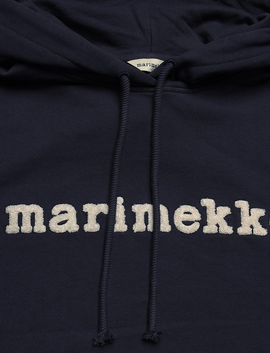 Marimekko - SKRIPTI LOGO PLACEMENT - kapuzenpullover - dark navy, off white - 5