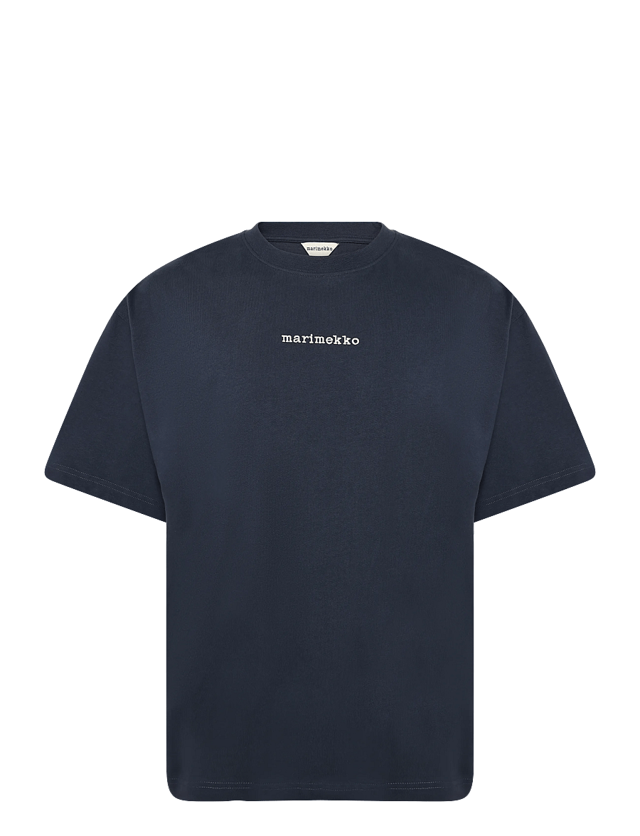 Marimekko - LIIKE LOGO PLACEMENT - t-särgid - dark navy, light yellow - 1