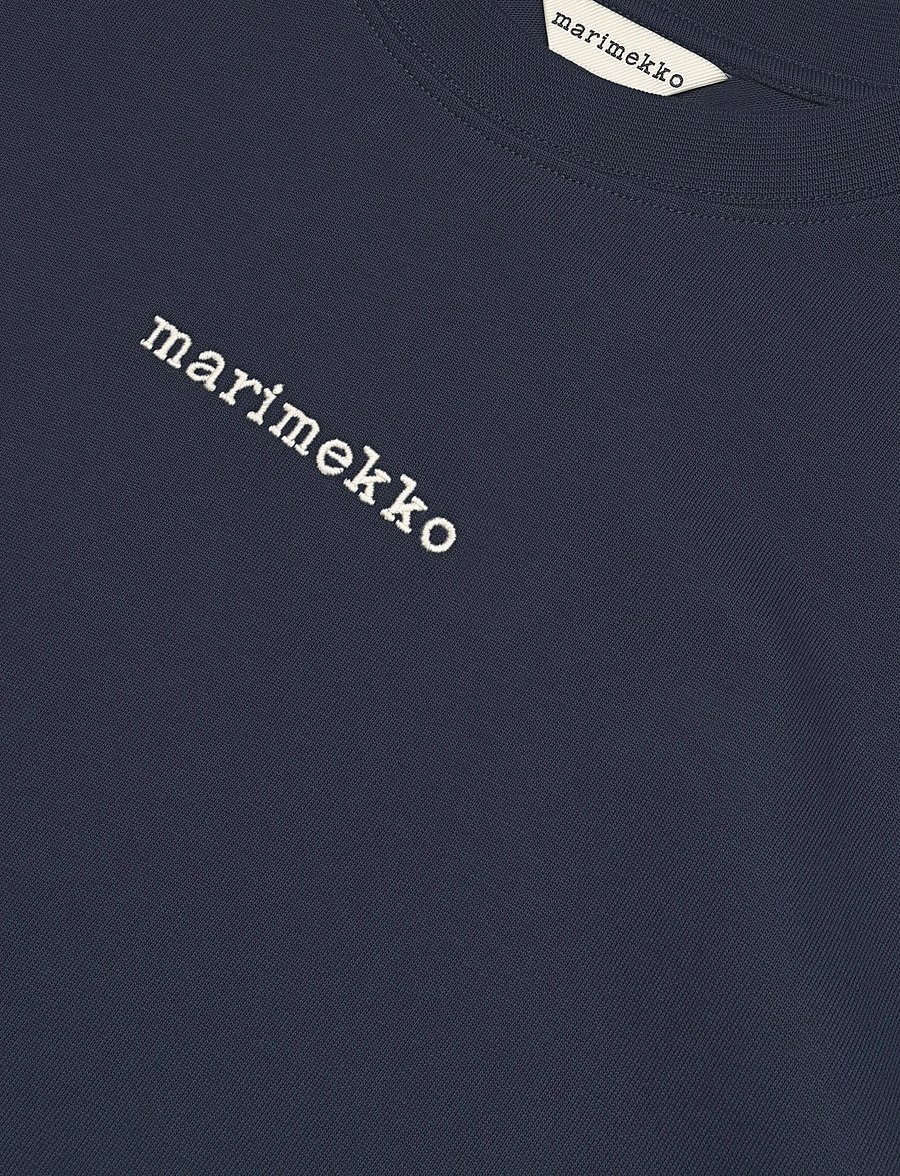 Marimekko - LIIKE LOGO PLACEMENT - t-särgid - dark navy, light yellow - 5