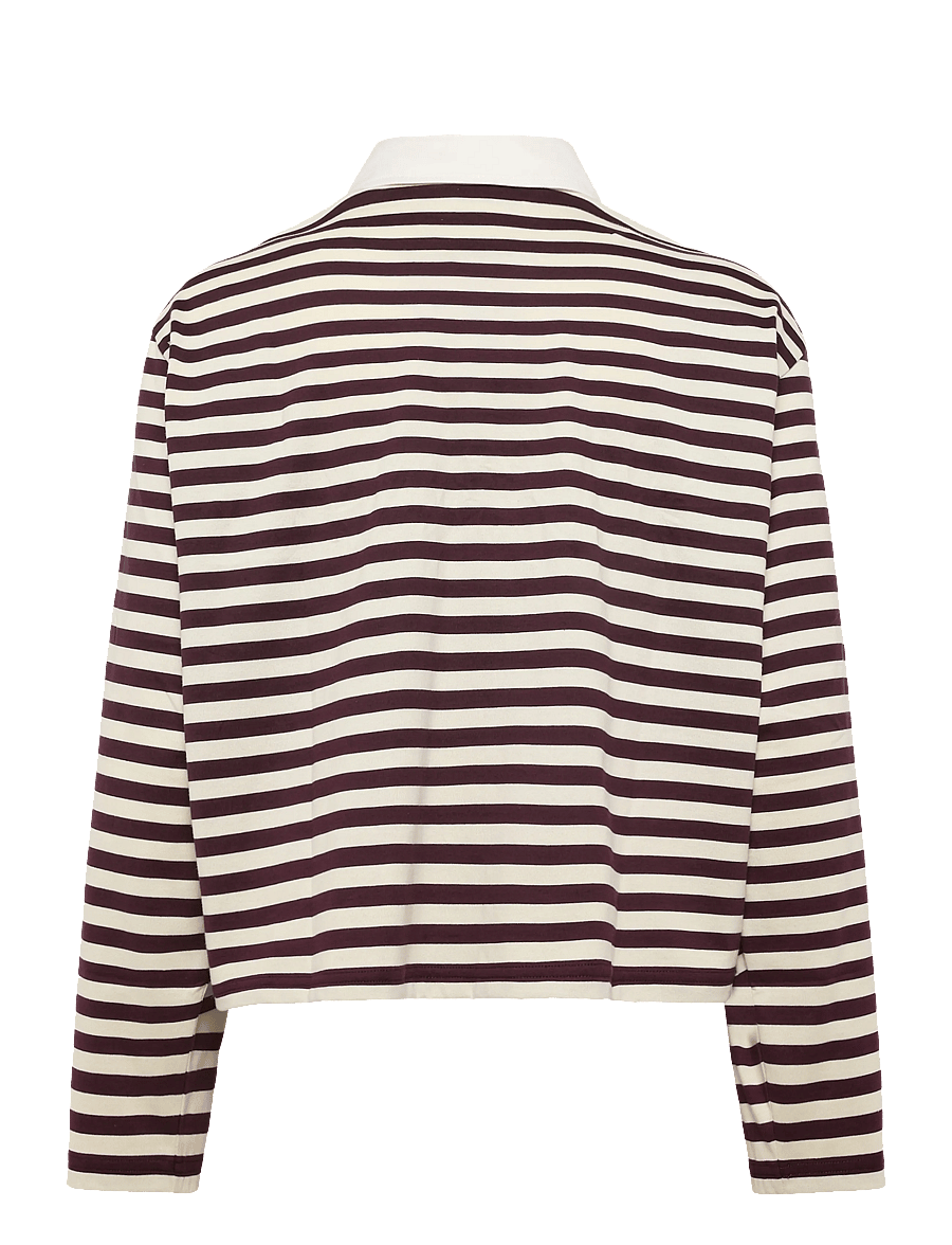 Marimekko - KIPINÄ TASARAITA UNIKKO - pikéer - wine red, light yellow - 2