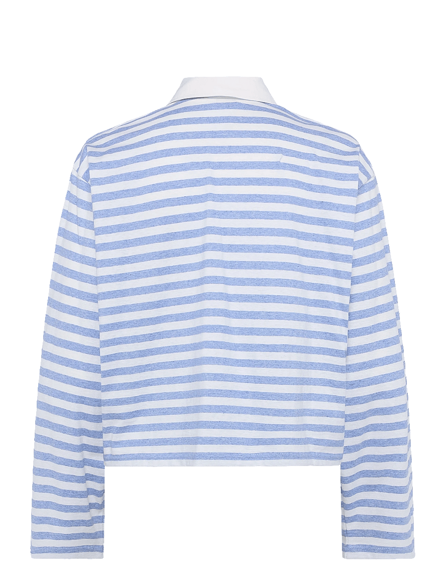 Marimekko - KIPINÄ TASARAITA UNIKKO - polosärgid - light blue, off white - 2