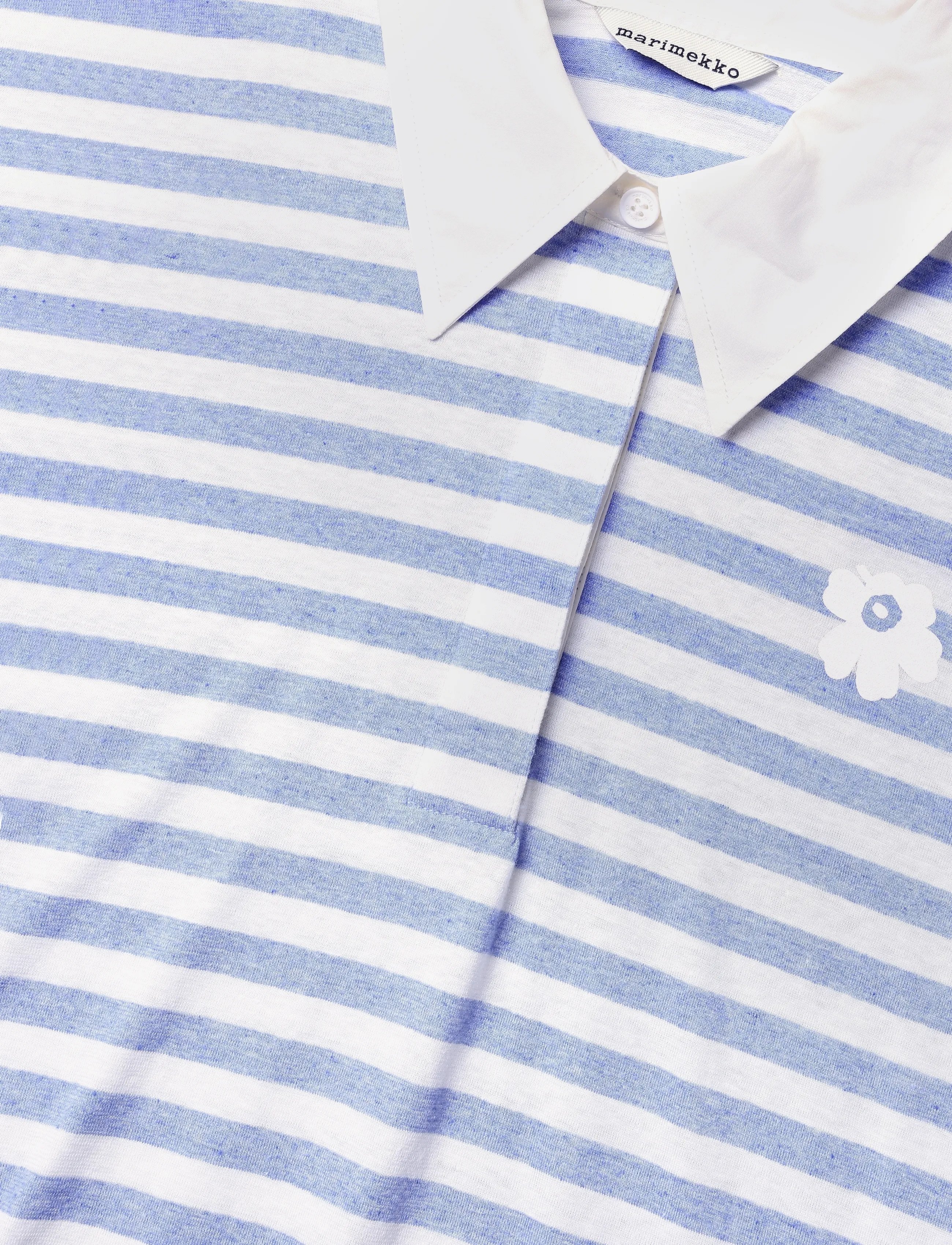 Marimekko - KIPINÄ TASARAITA UNIKKO - polosärgid - light blue, off white - 5