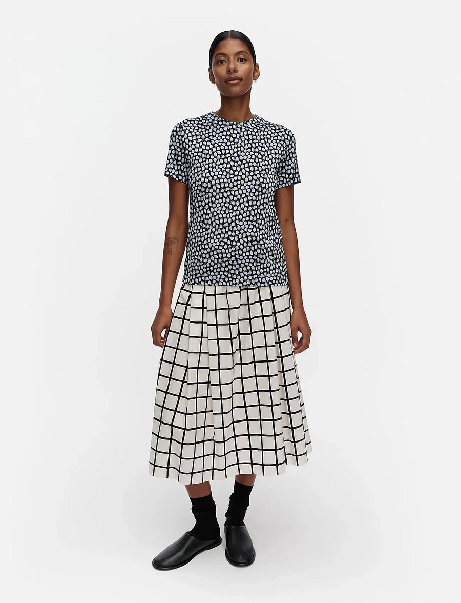 Marimekko - SYKKYRÄ PIKKU VIKURI - t-shirts - light blue, dark blue, green - 0