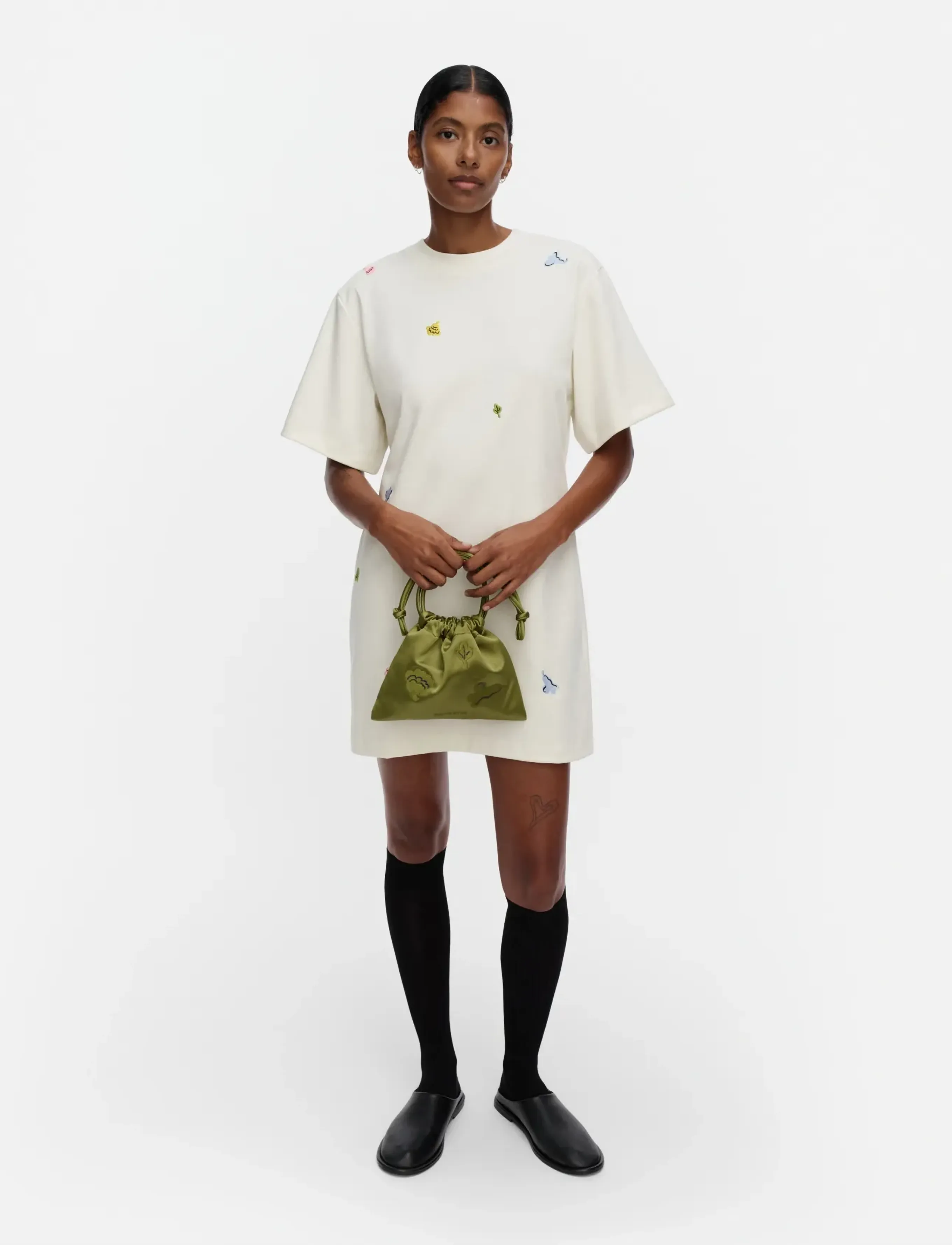 Marimekko Kuplinta Kukasta Kukkaan Plc, XS, Cream, Kjoler > Kort Kjole, Dame