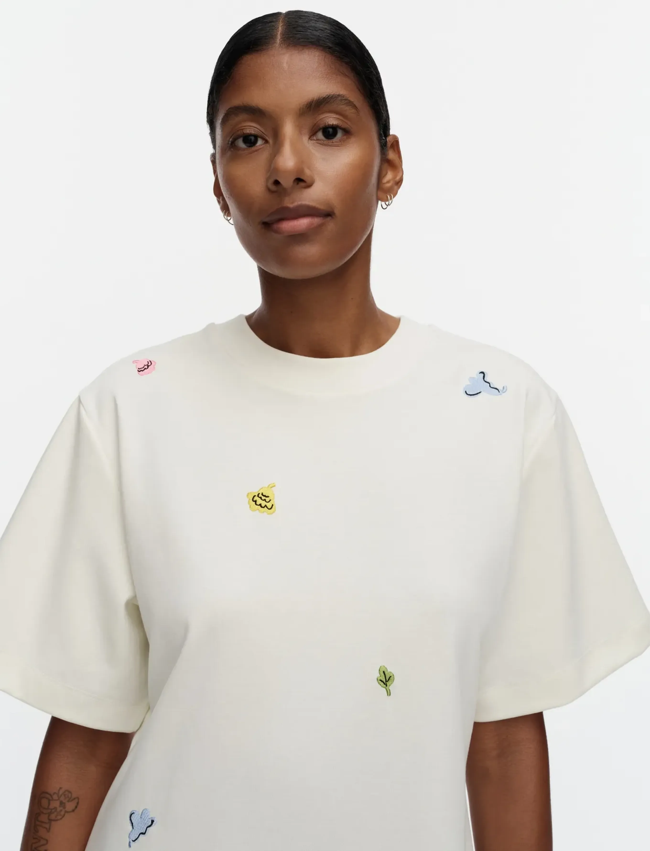 Marimekko - KUPLINTA KUKASTA KUKKAAN PLC - off white, yellow, rose, green - 3