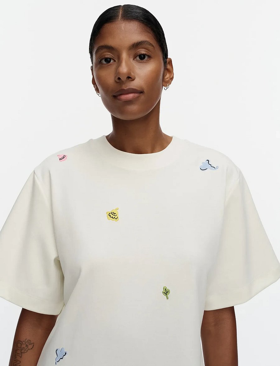 Marimekko - KUPLINTA KUKASTA KUKKAAN PLC - sommerkjoler - off white, yellow, rose, green - 3