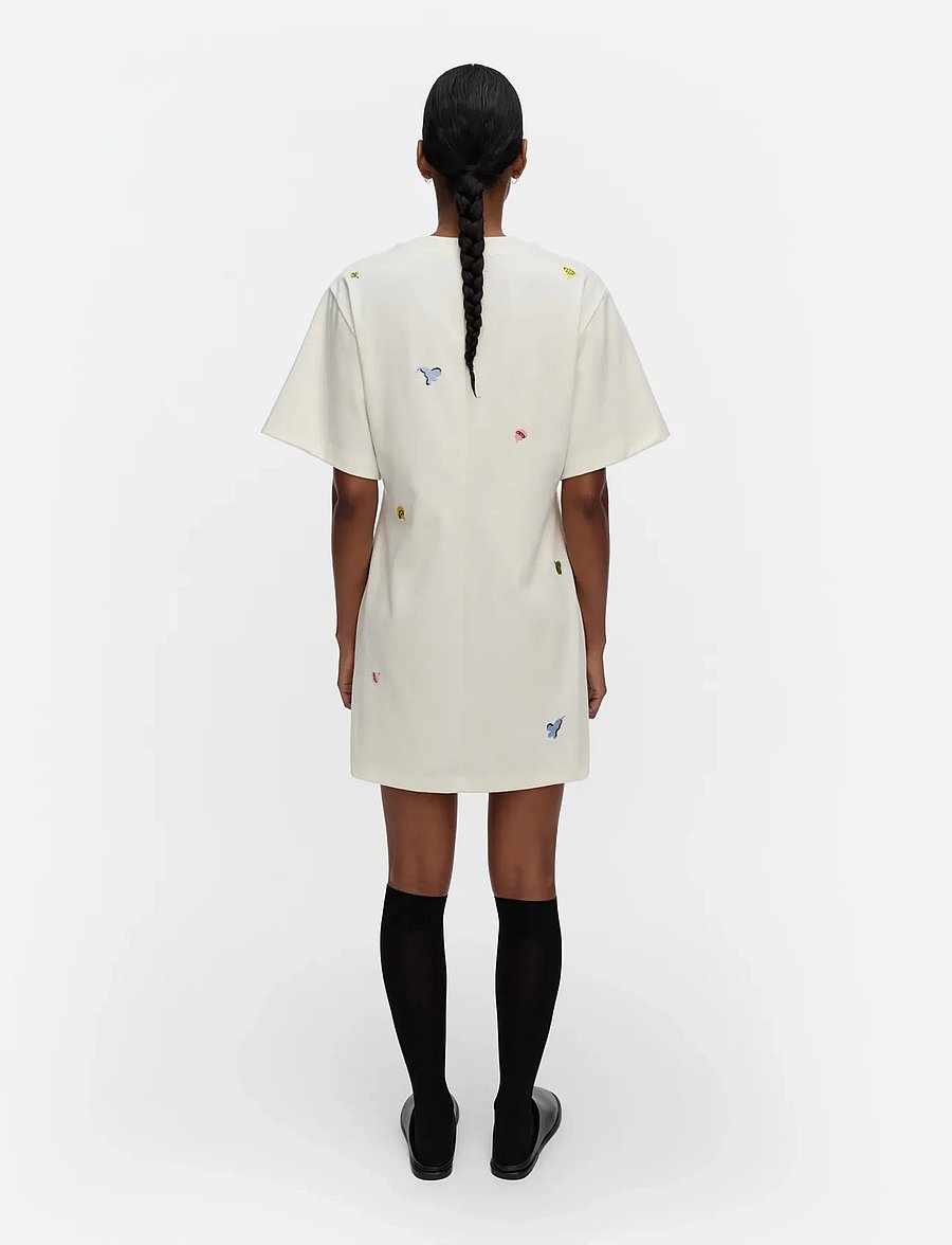 Marimekko - KUPLINTA KUKASTA KUKKAAN PLC - sommerkjoler - off white, yellow, rose, green - 4
