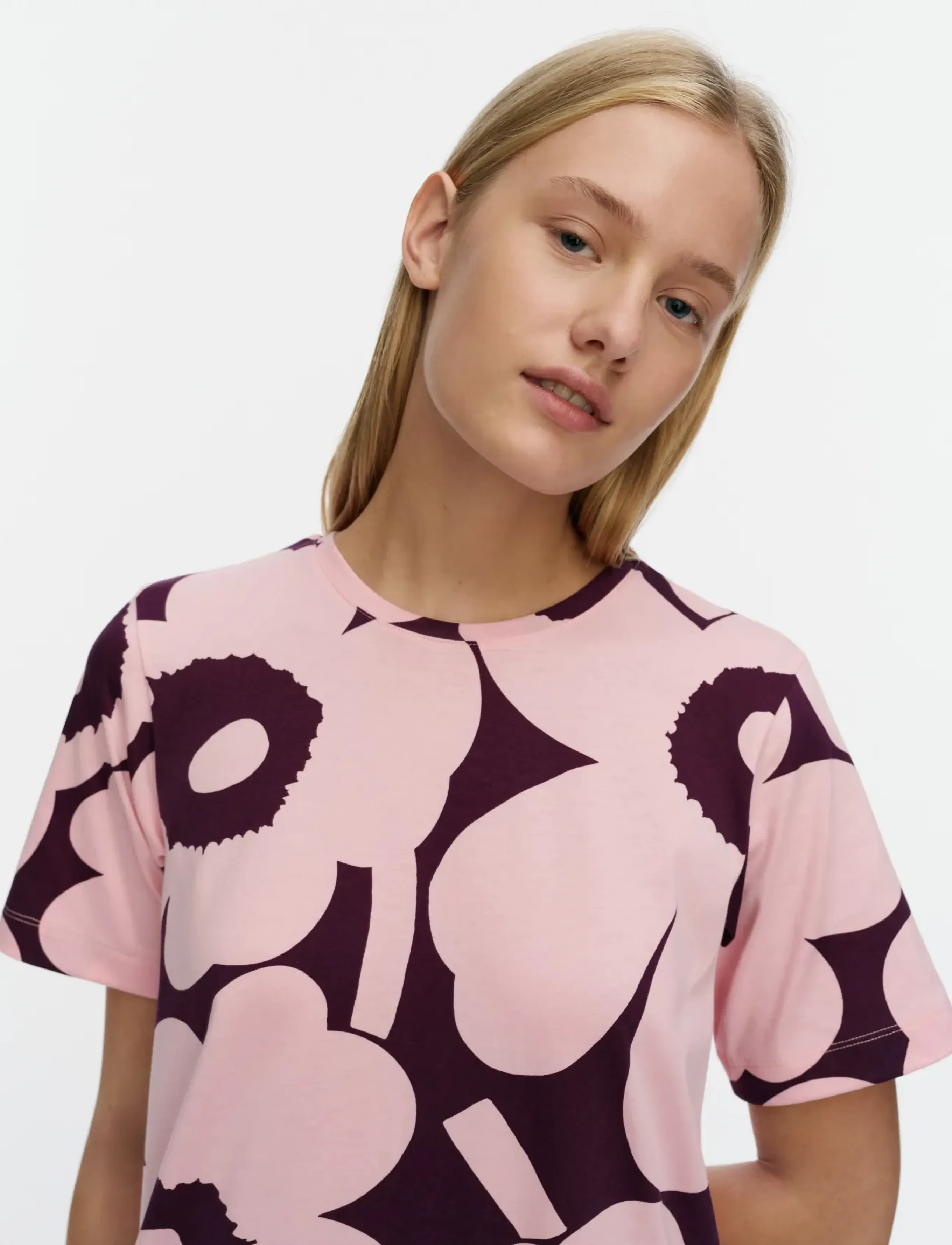 Marimekko - PISTEINEN UNIKKO - light pink, dark purple - 2