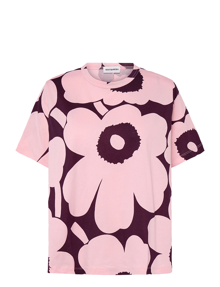 Marimekko - PISTEYTYS UNIKKO - t-shirts - light pink, dark purple - 1