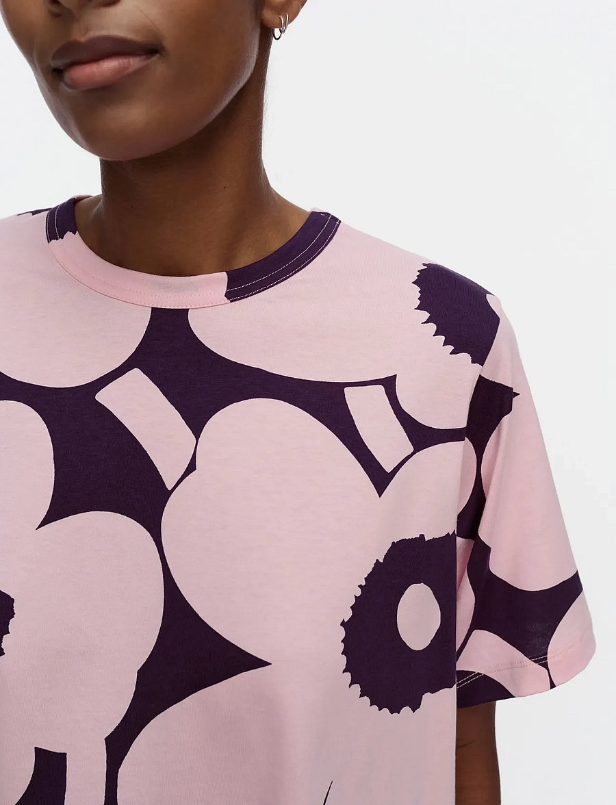 Marimekko - PISTEYTYS UNIKKO - t-shirts - light pink, dark purple - 3