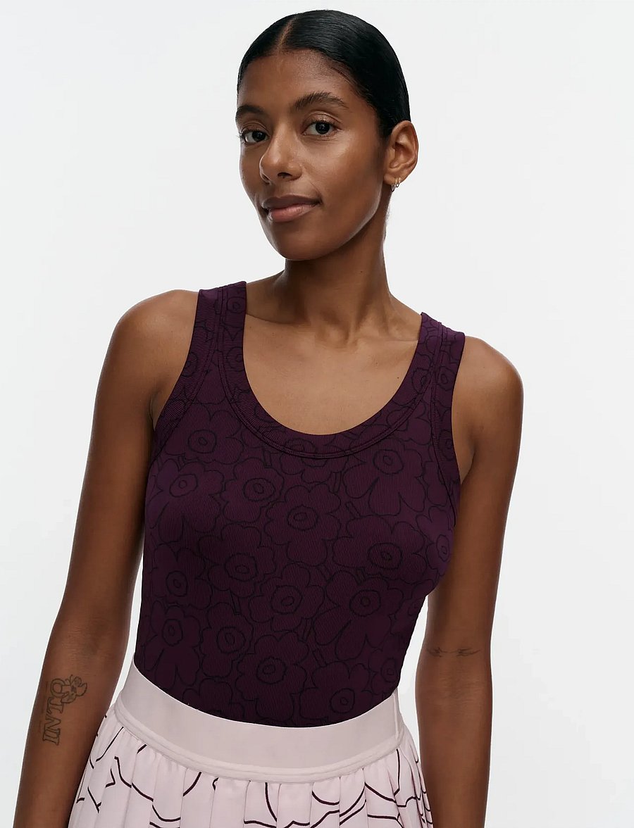 Marimekko - SÄVYT PIIRTO UNIKKO - kootud vestid - dark purple, dark blue - 3