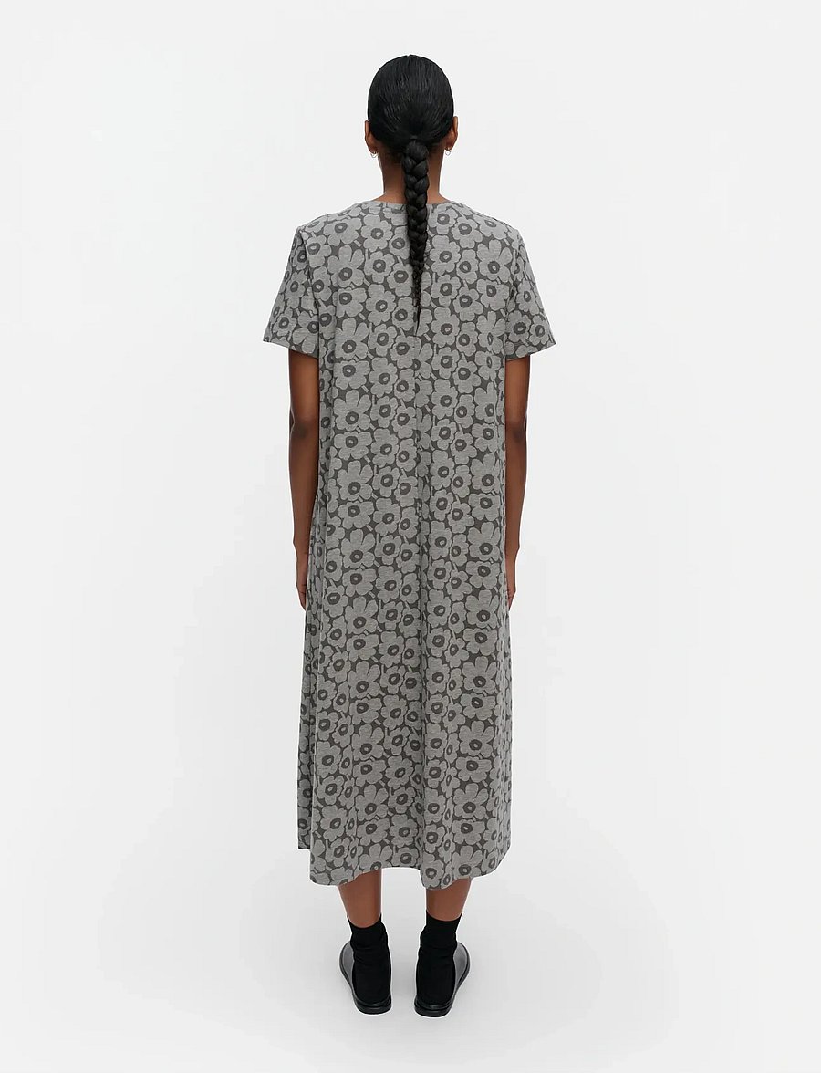 Marimekko - PISTEINEN UNIKKO - t-shirt dresses - grey melange, grey - 4