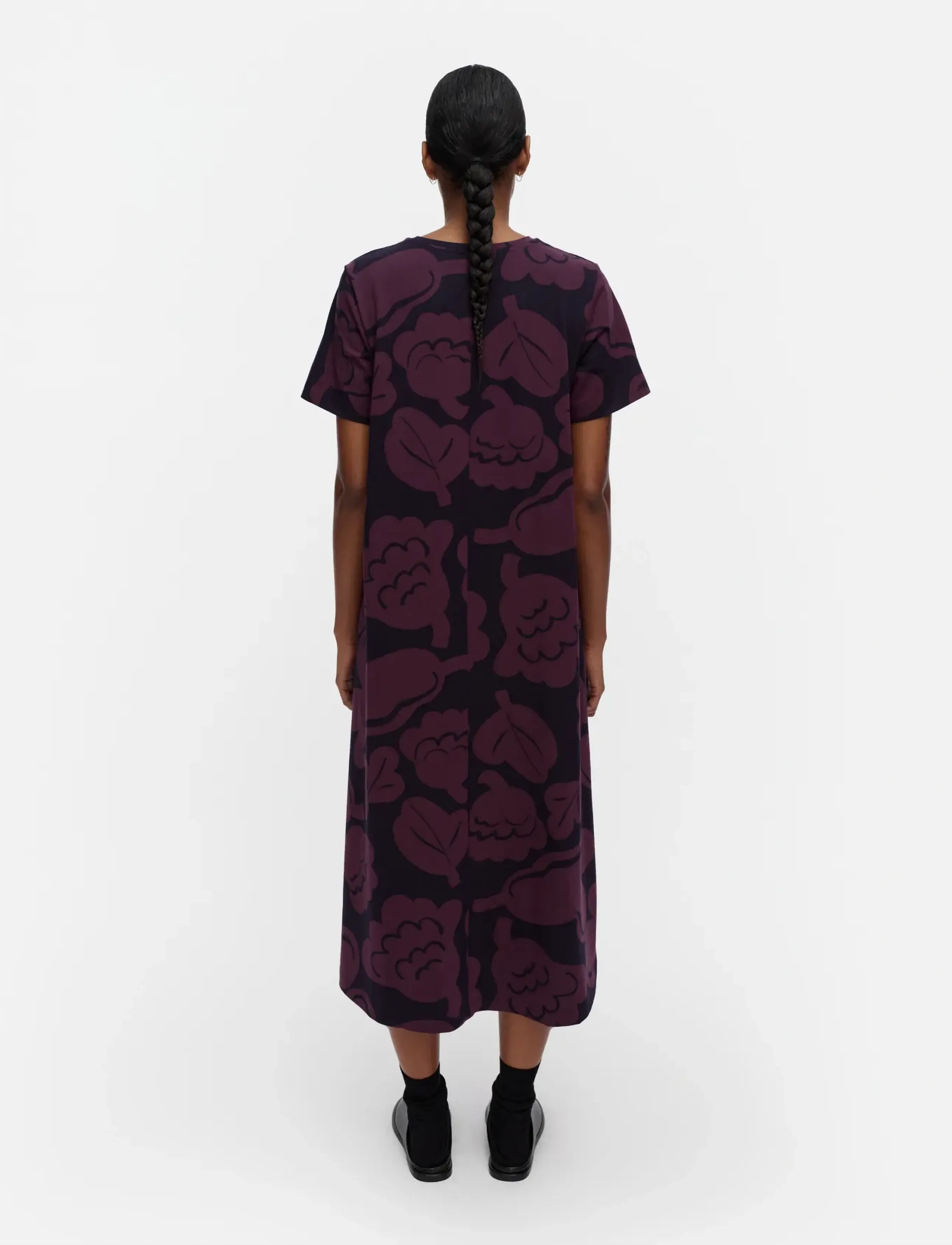 Marimekko - PISTEINEN KUKASTA KUKKAAN - dark purple, dark navy - 4