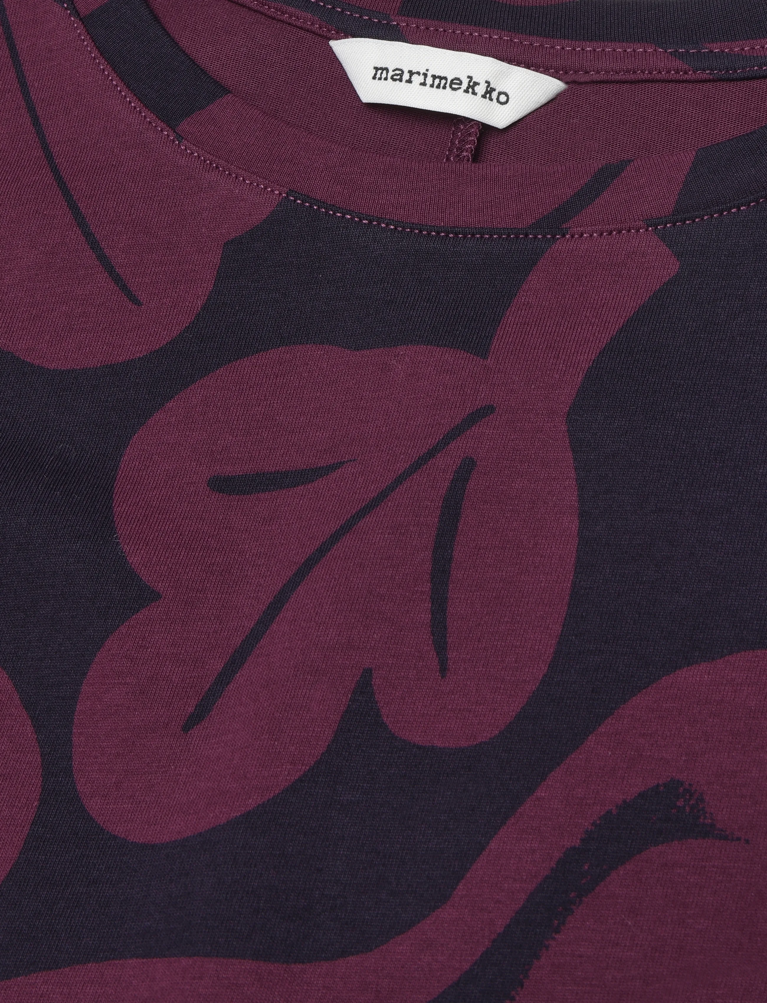 Marimekko - PISTEINEN KUKASTA KUKKAAN - dark purple, dark navy - 5