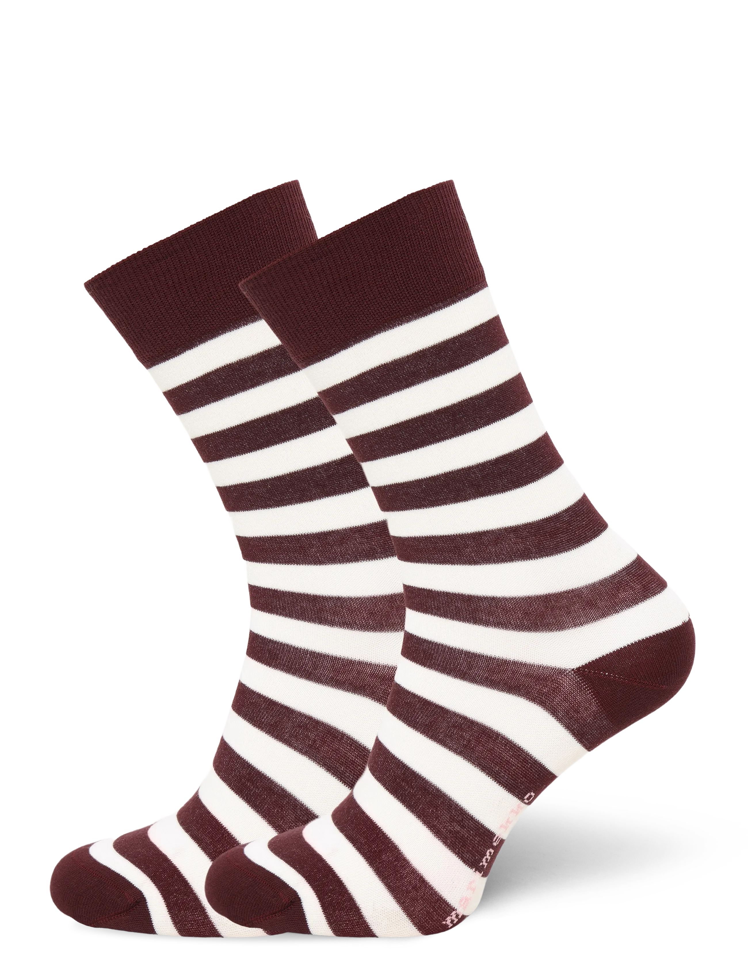 Marimekko Kasvaa Tasaraita Unikko One, 43-46, Socks, Burgunderrot - Regular Frauen