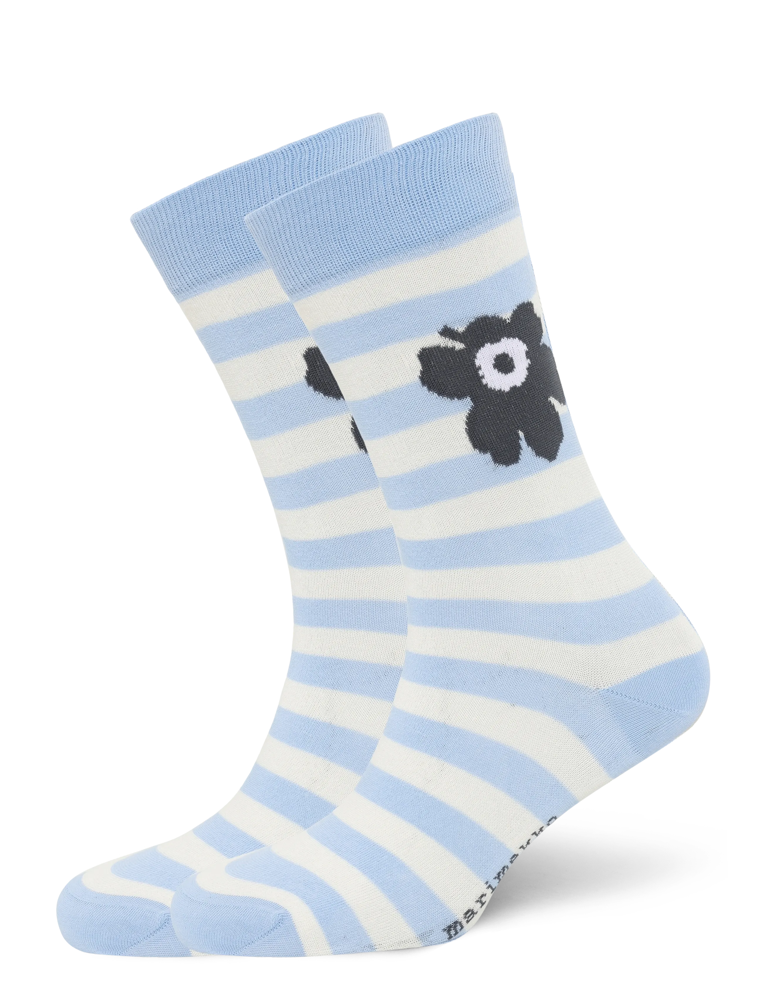 Marimekko Kasvaa Tasaraita Unikko One, 39-42, Socks, Blau - Regular Frauen