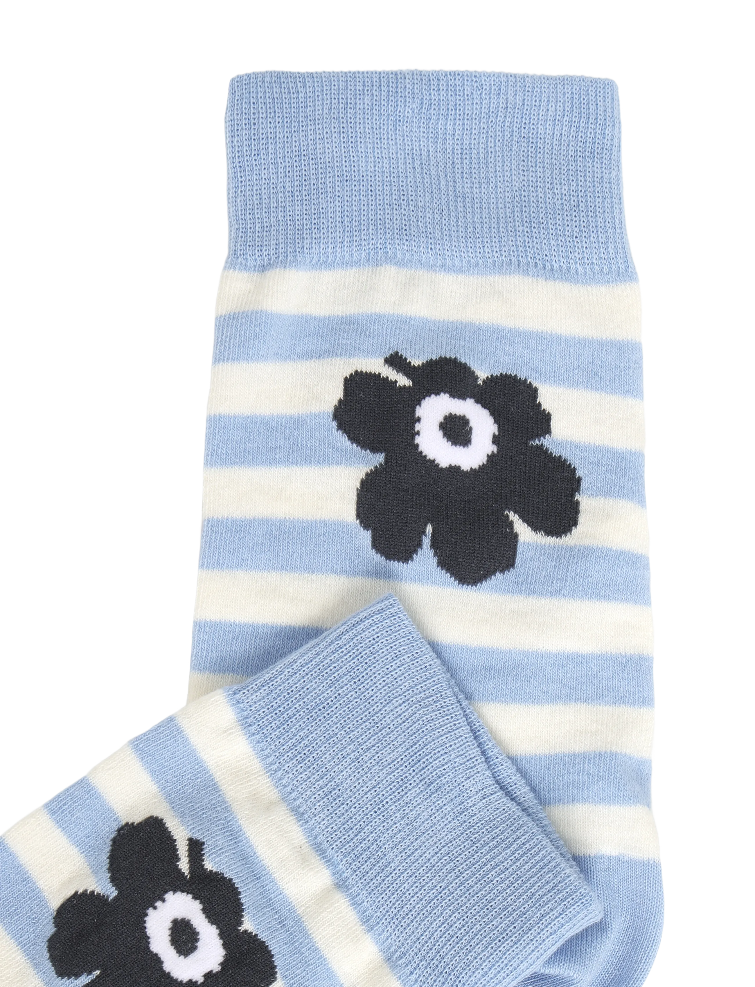 Marimekko - KASVAA TASARAITA UNIKKO ONE - almindelige strømper - light blue, off white - 2