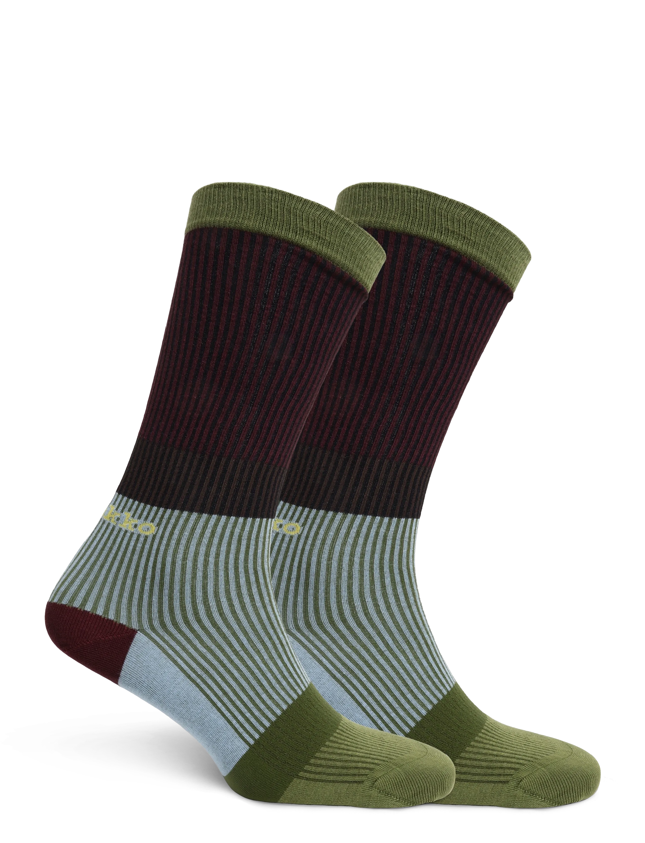 Marimekko - FAKTA HENNIKA - sokker - wine red, light blue, green - 1